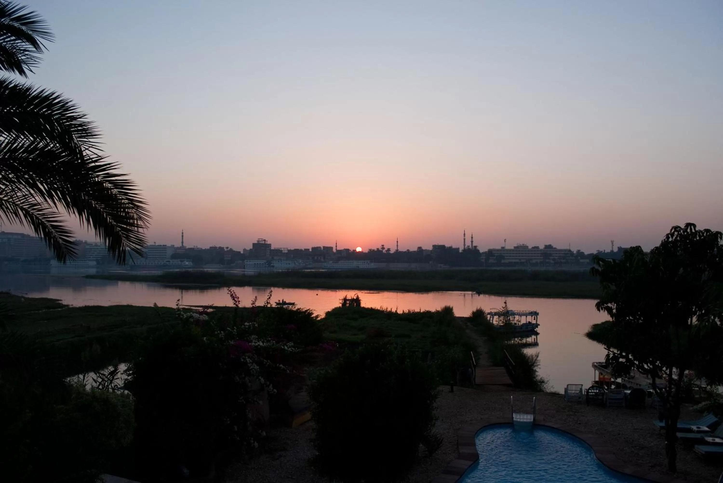 Sunset in Al Baeirat Hotel