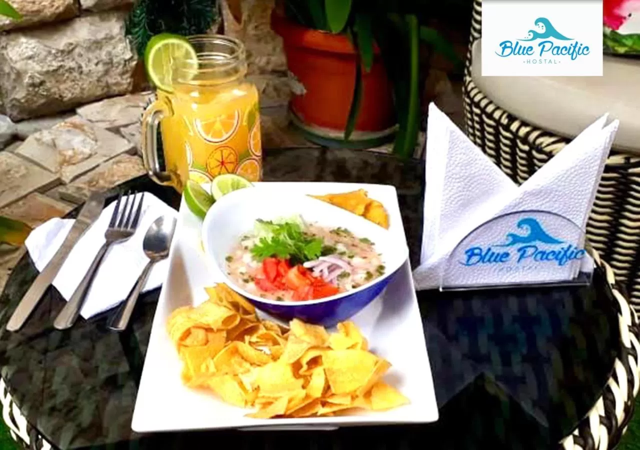 Breakfast in Hostal Blue Pacific