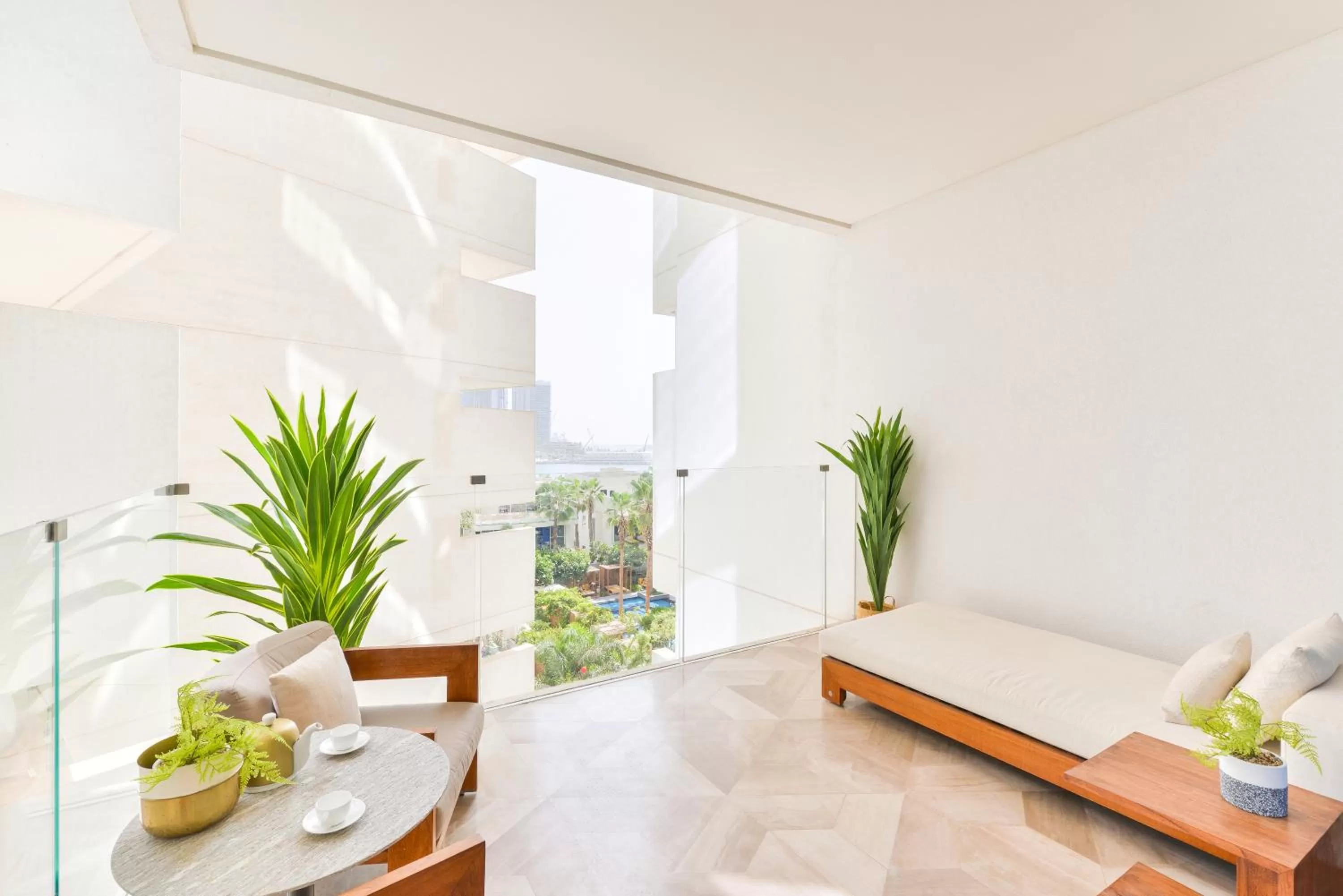 Balcony/Terrace, Seating Area in Five Palm Residences