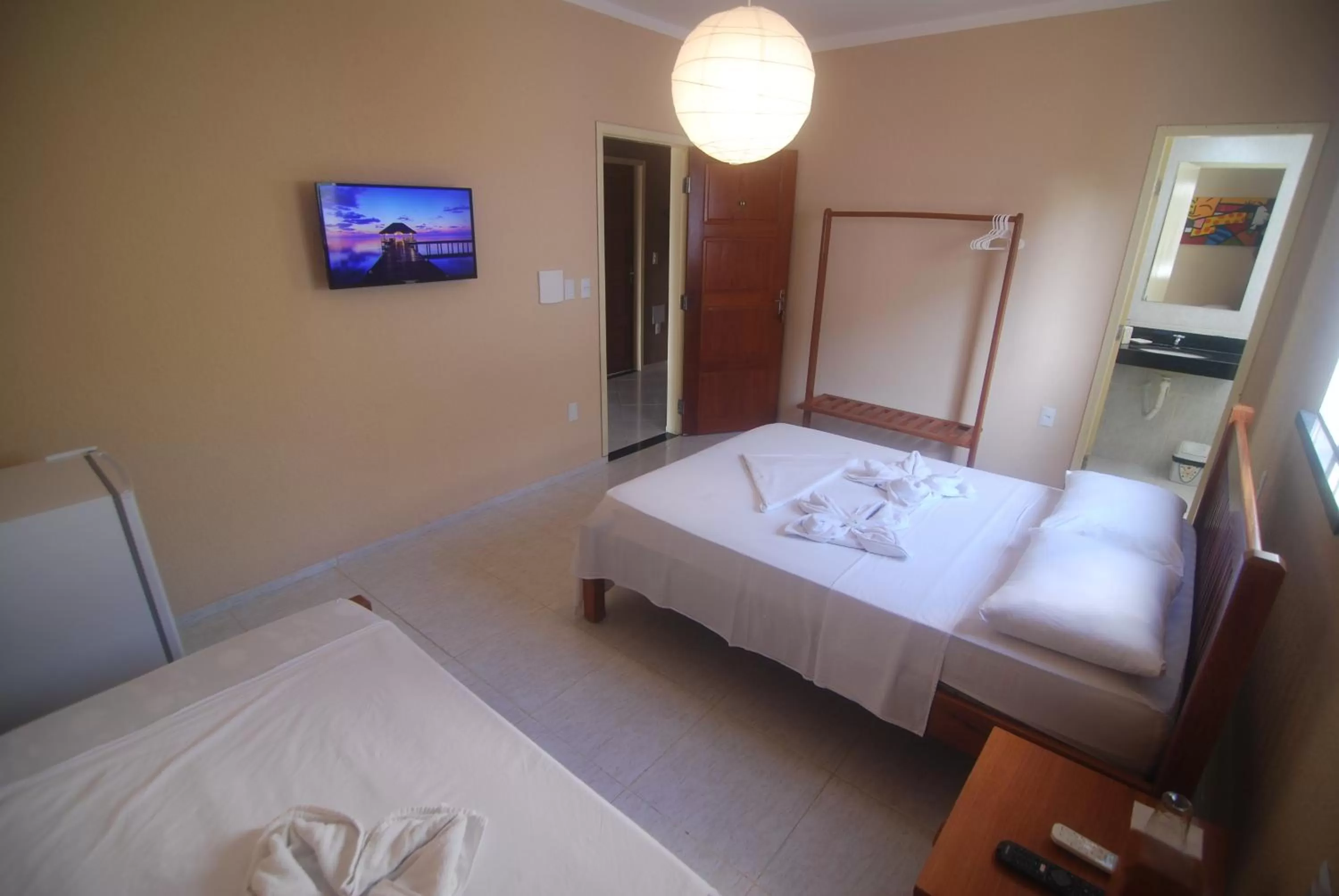 Bed in Refúgio Pousada Fortaleza