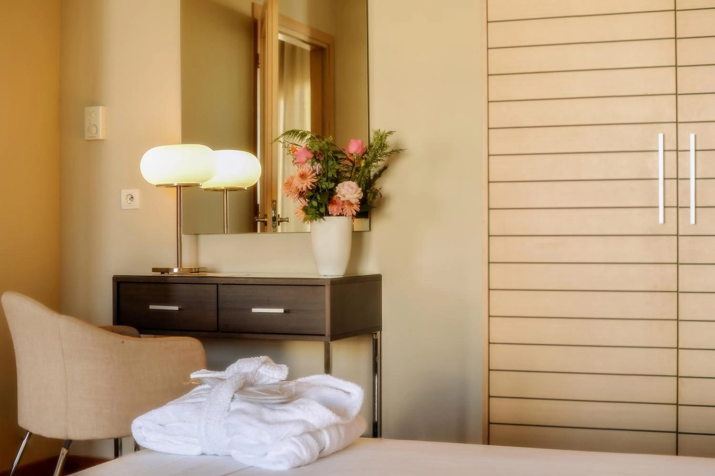 Decorative detail, Bed in Astoria Hotel Thessaloniki