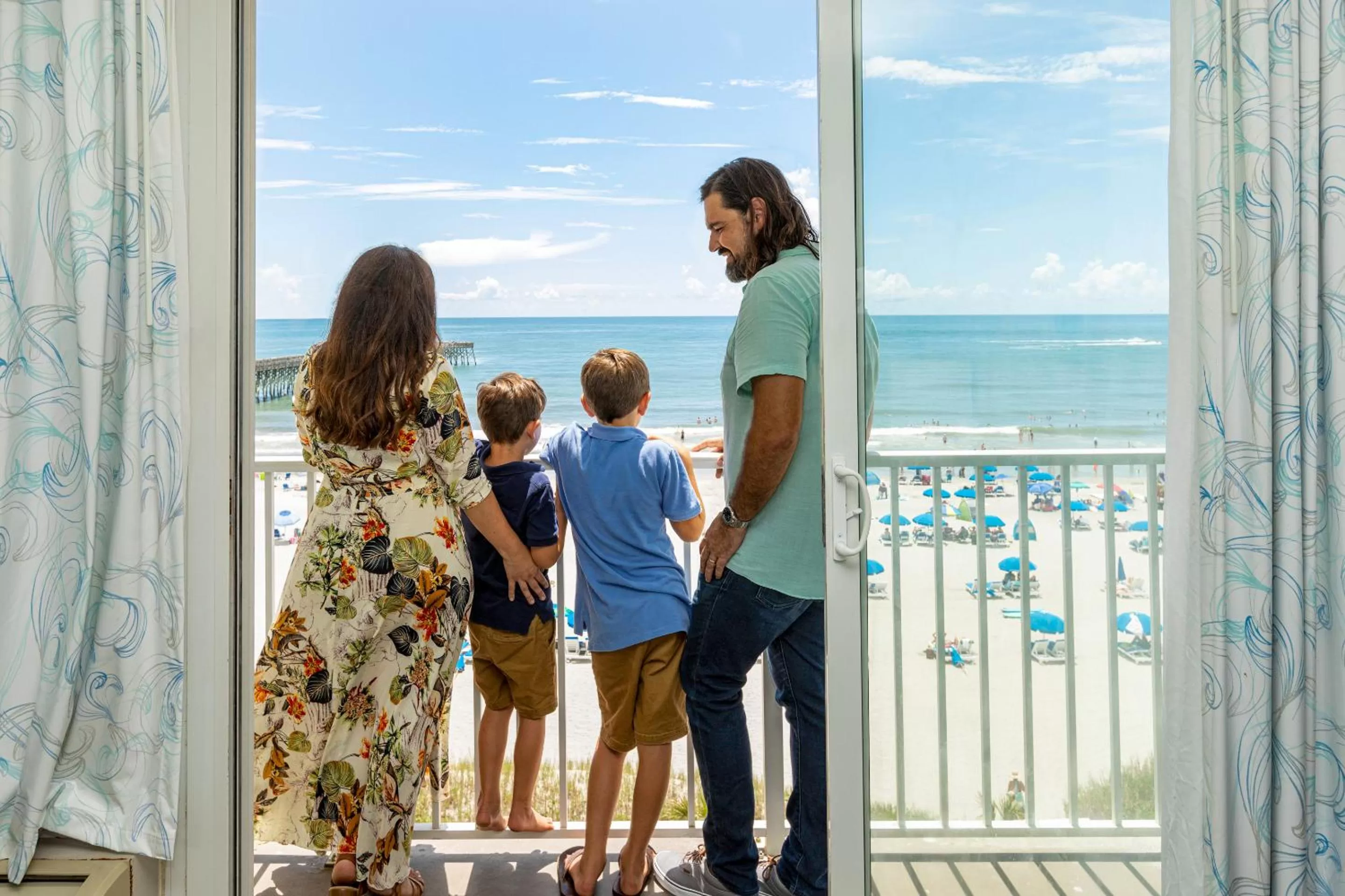 Sea view in Tides Folly Beach, Charleston's Oceanfront Hotel