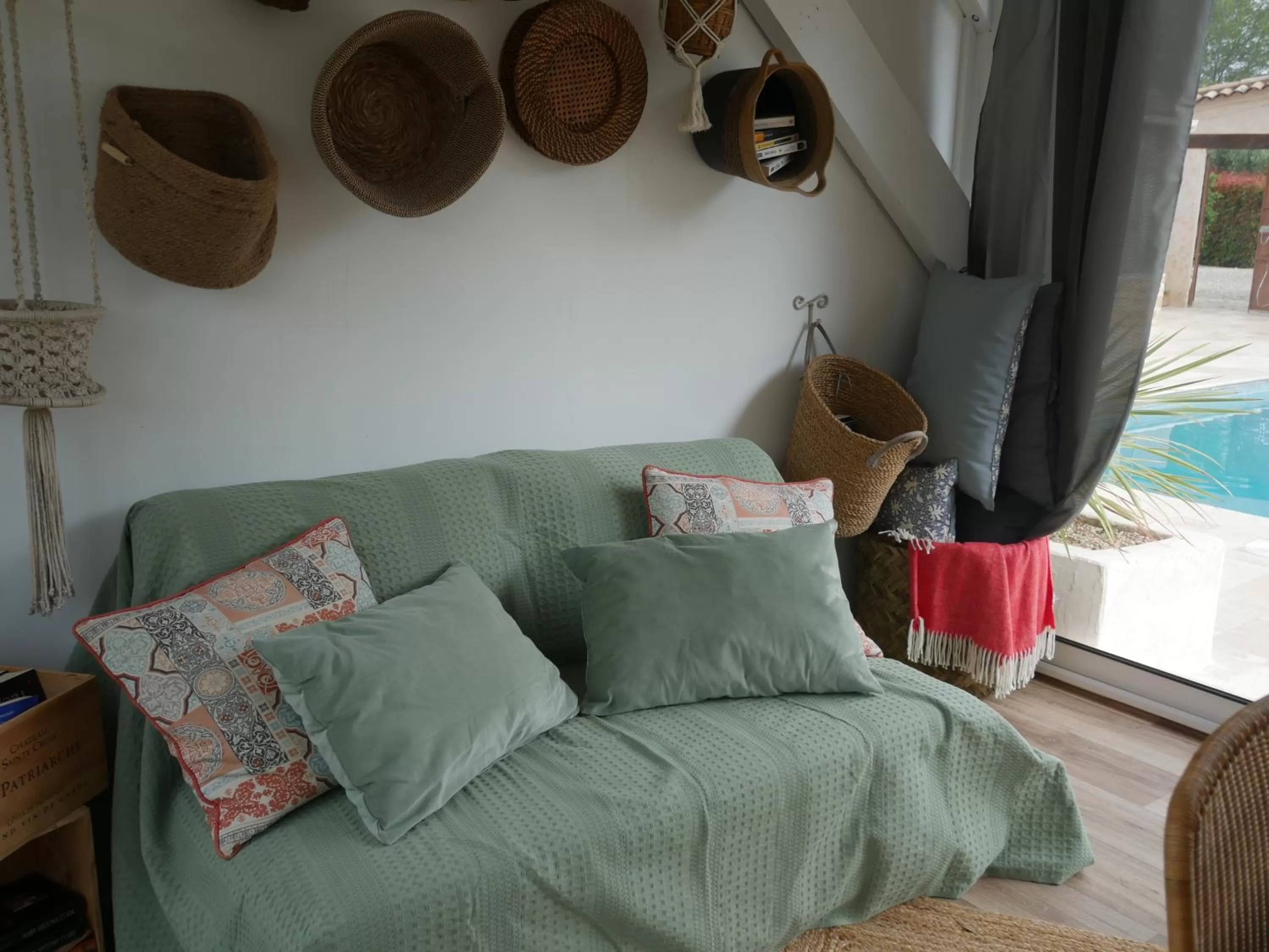 Seating area in La Bastide du Mûrier