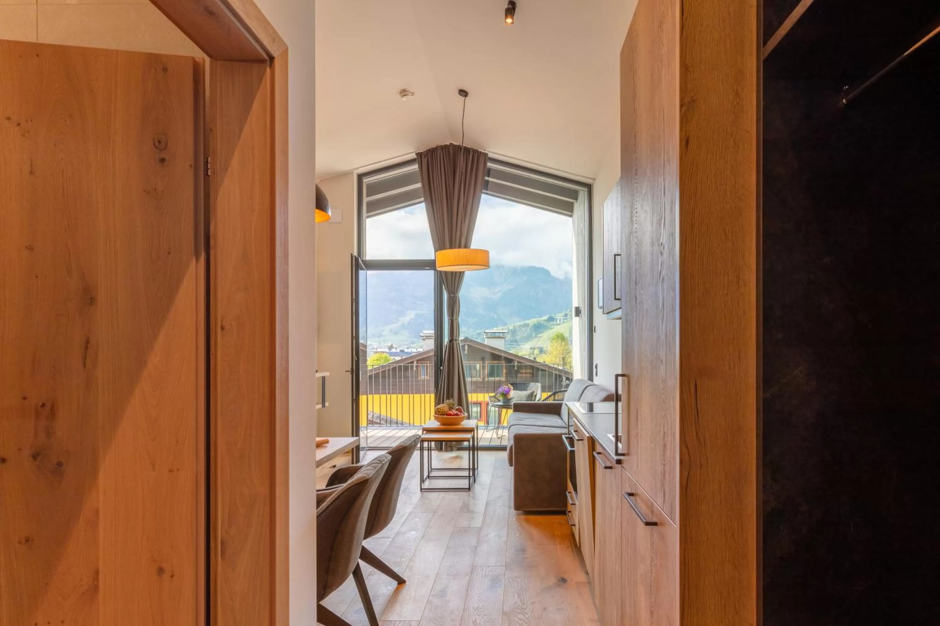 Living room in Emma Deluxe Aparthotel direkt beim Skibus