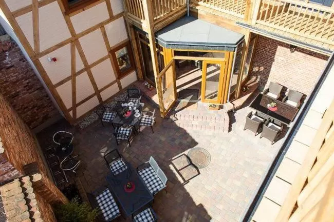 Patio in Hotel Haus Sajons