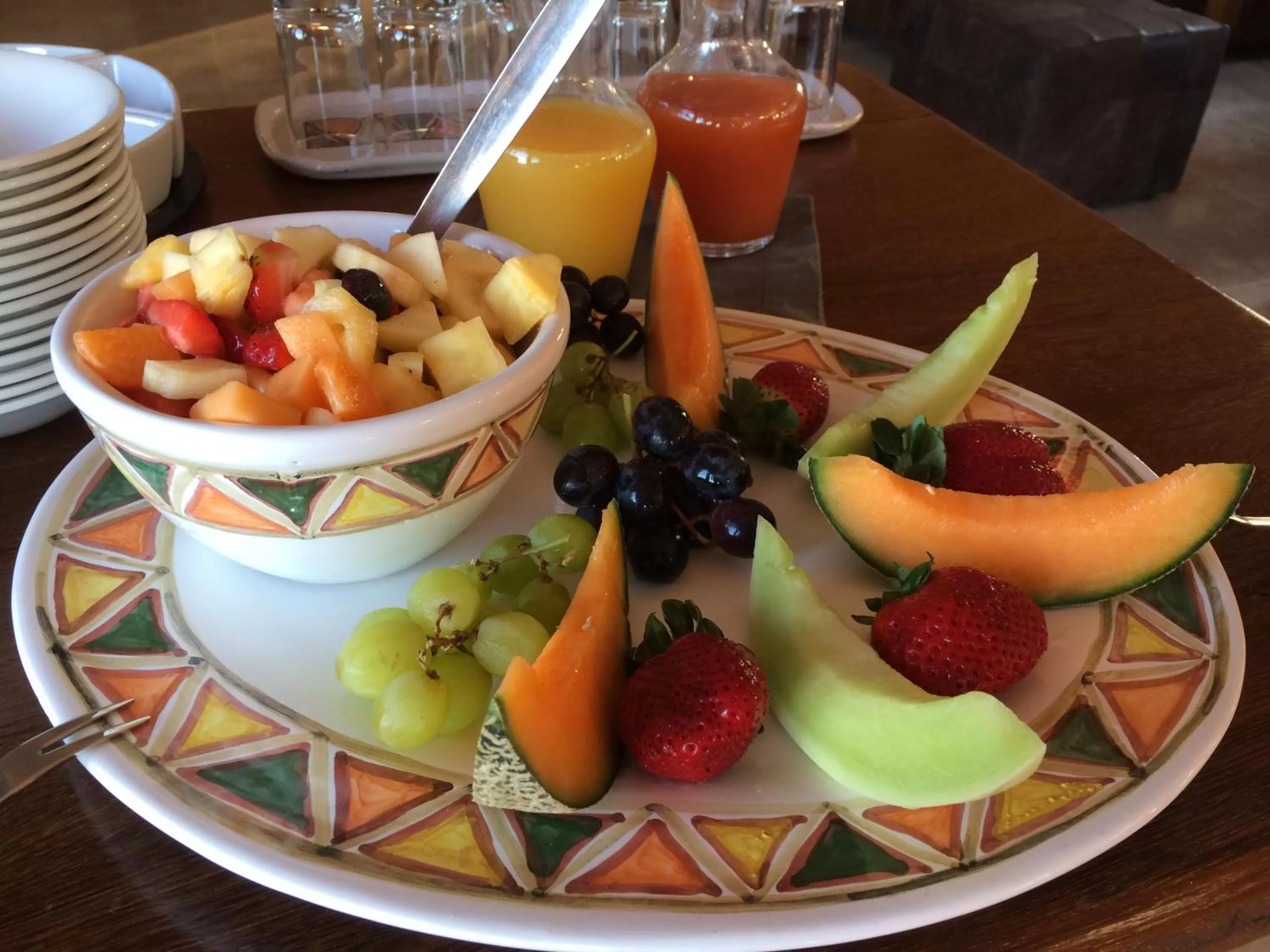 Decorative detail, Food in Fish Eagle Lodge