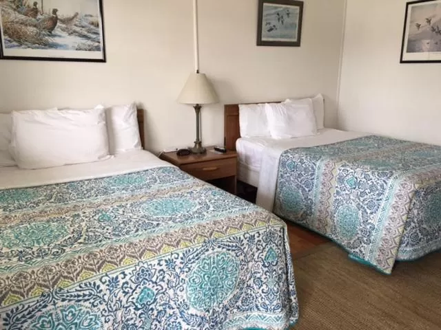 Bed in Wachapreague Inn - Motel Rooms