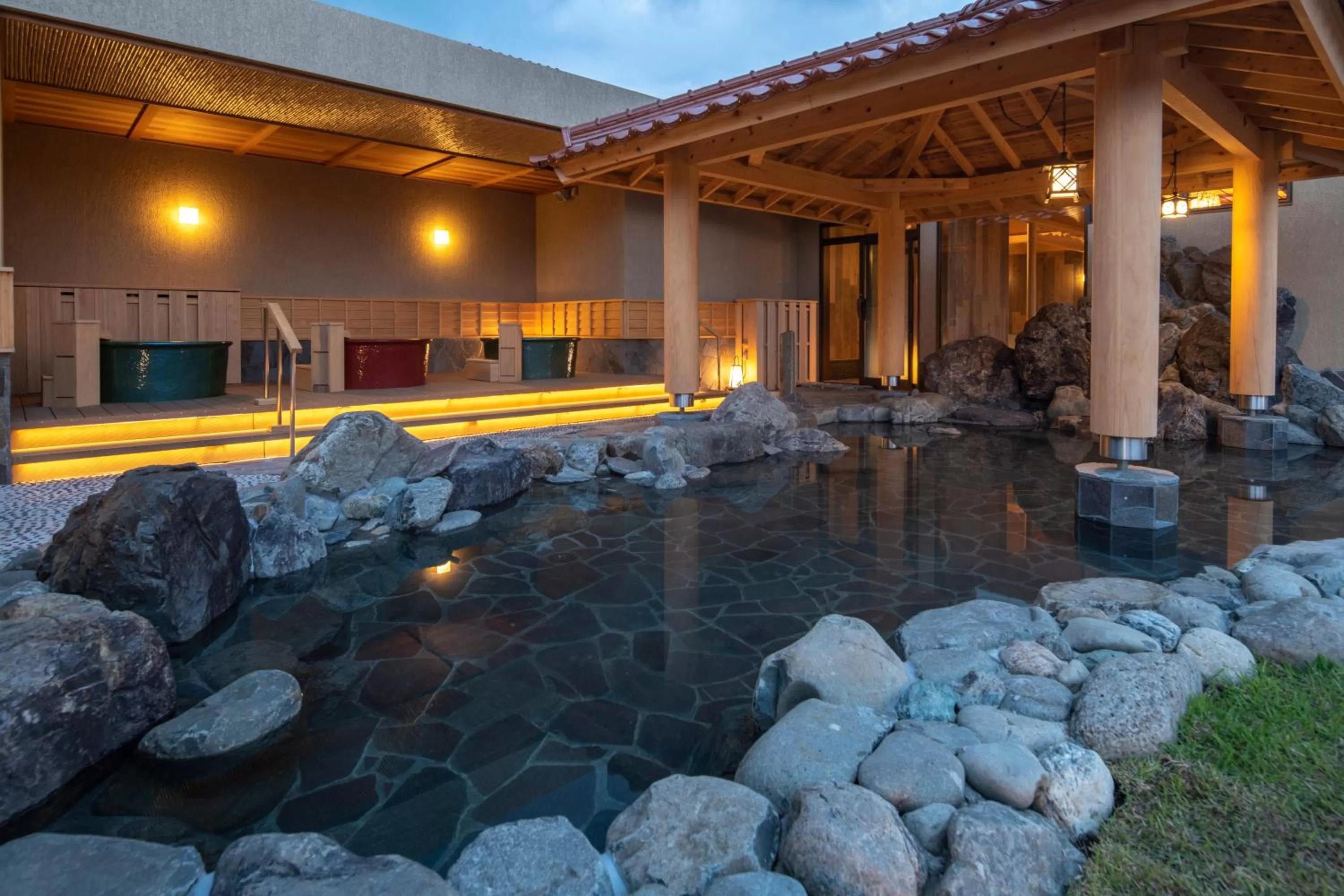 Hot Spring Bath in La Vista Kirishima Hills