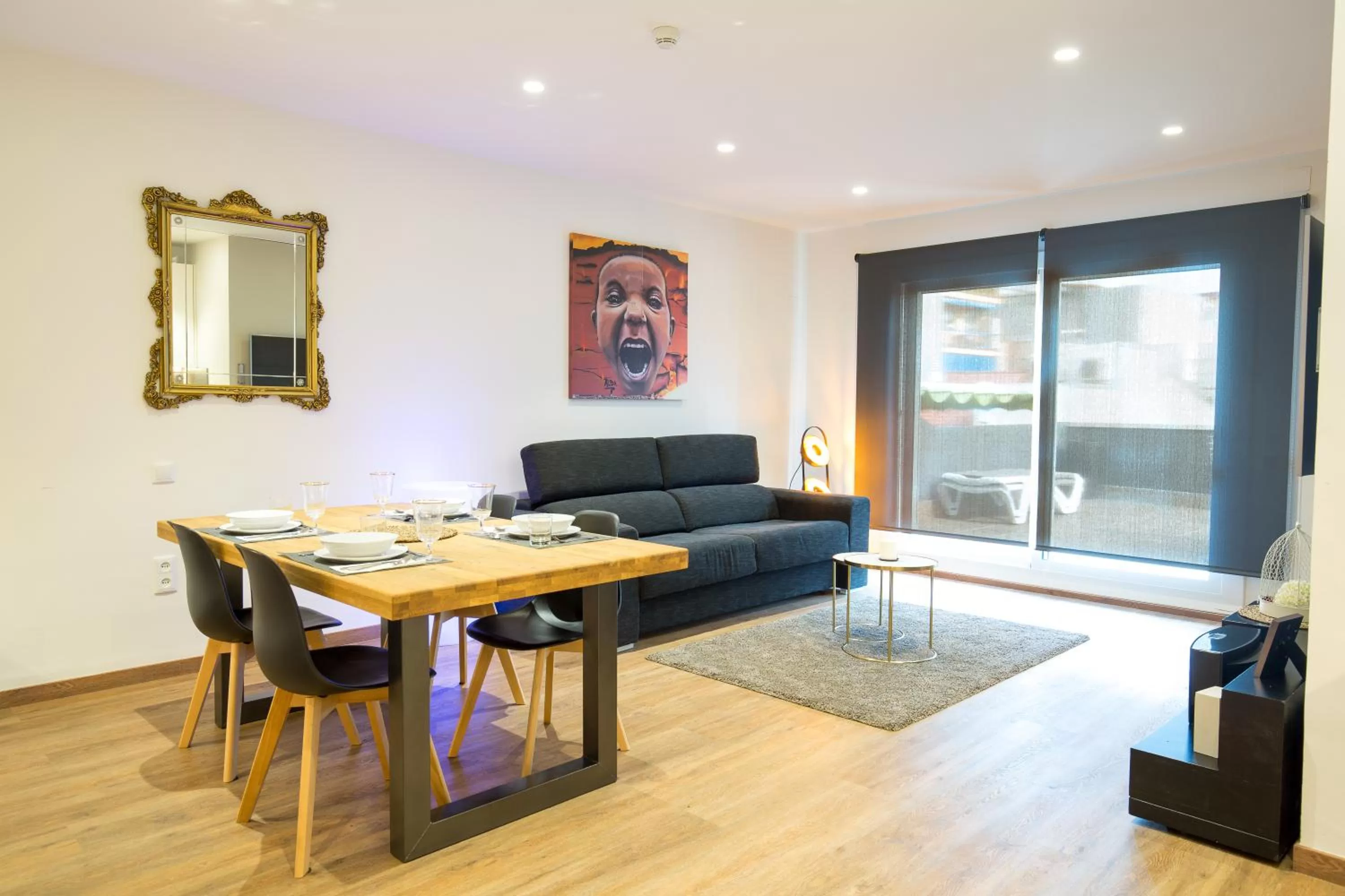 Living room in Airhostel Barcelona Airport 24h