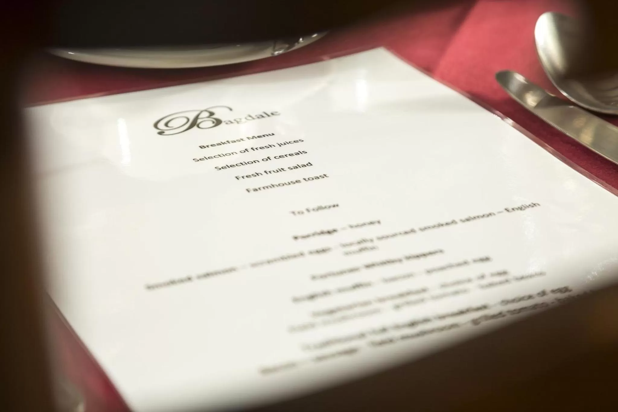 Breakfast in Bagdale Hall