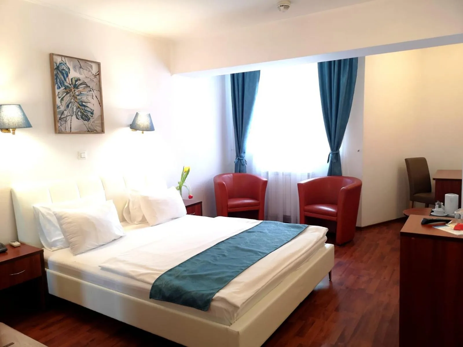 Bed in Atrium Hotel Bucharest City Center