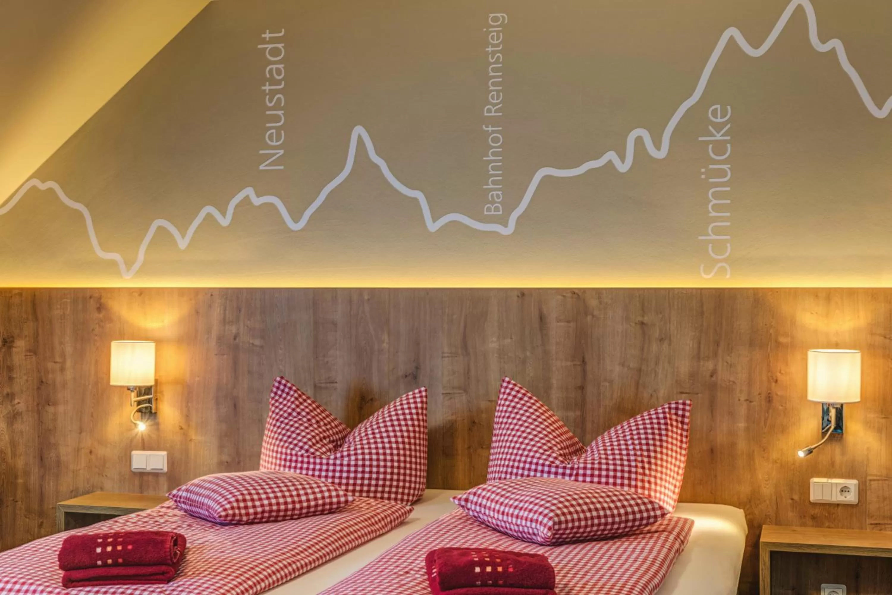 Bed in Hotel & Pension Traumblick