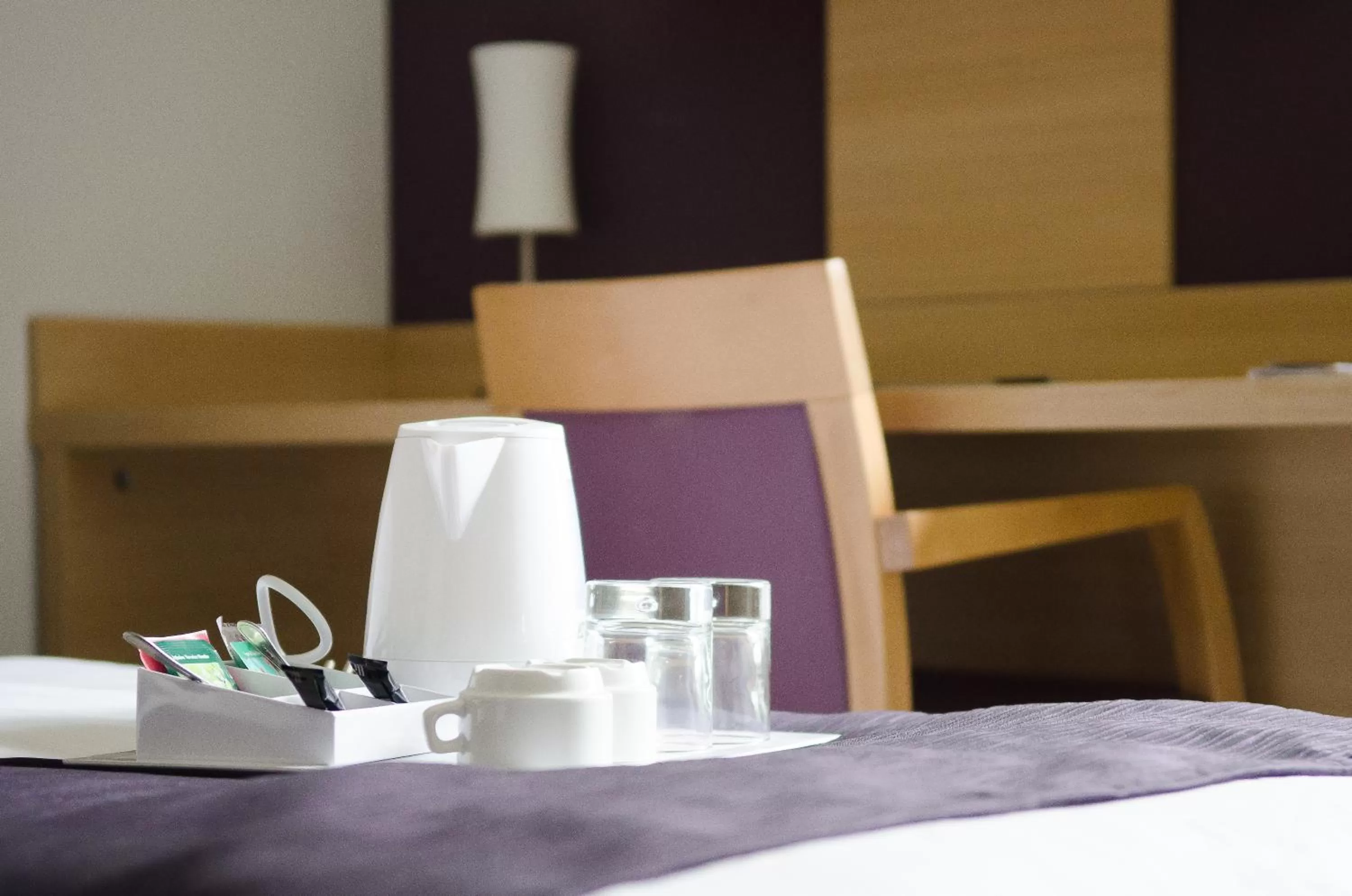 Decorative detail, Bed in EastLodge Lyon Est Eurexpo