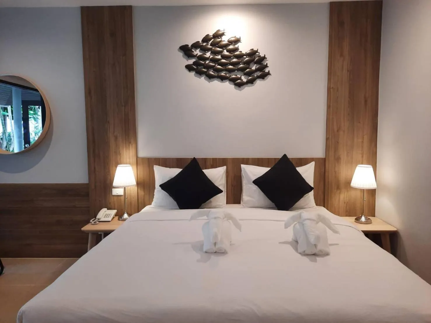 Bed in Evergreen Resort