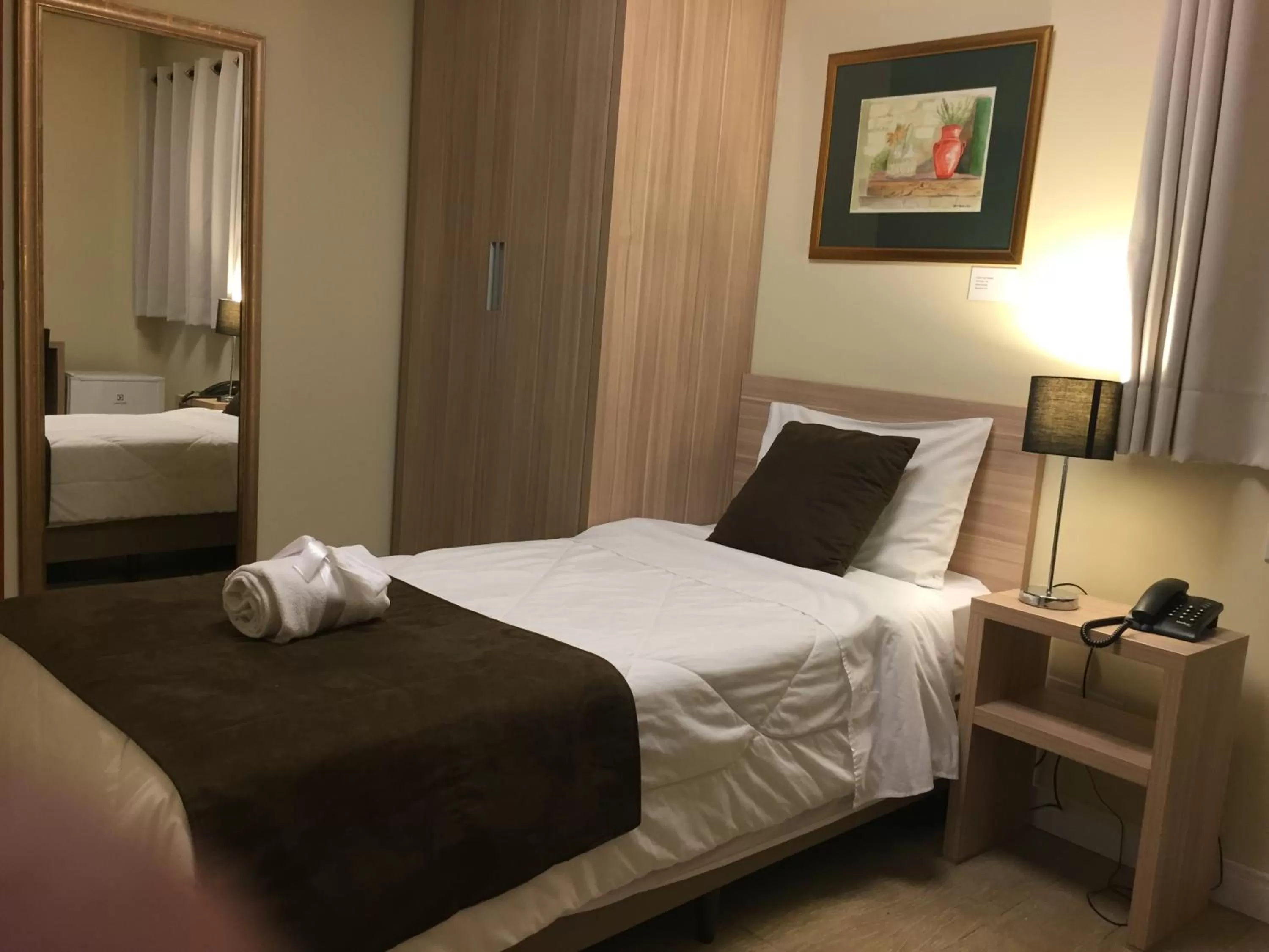 Bed in Hotel Praça da Matriz