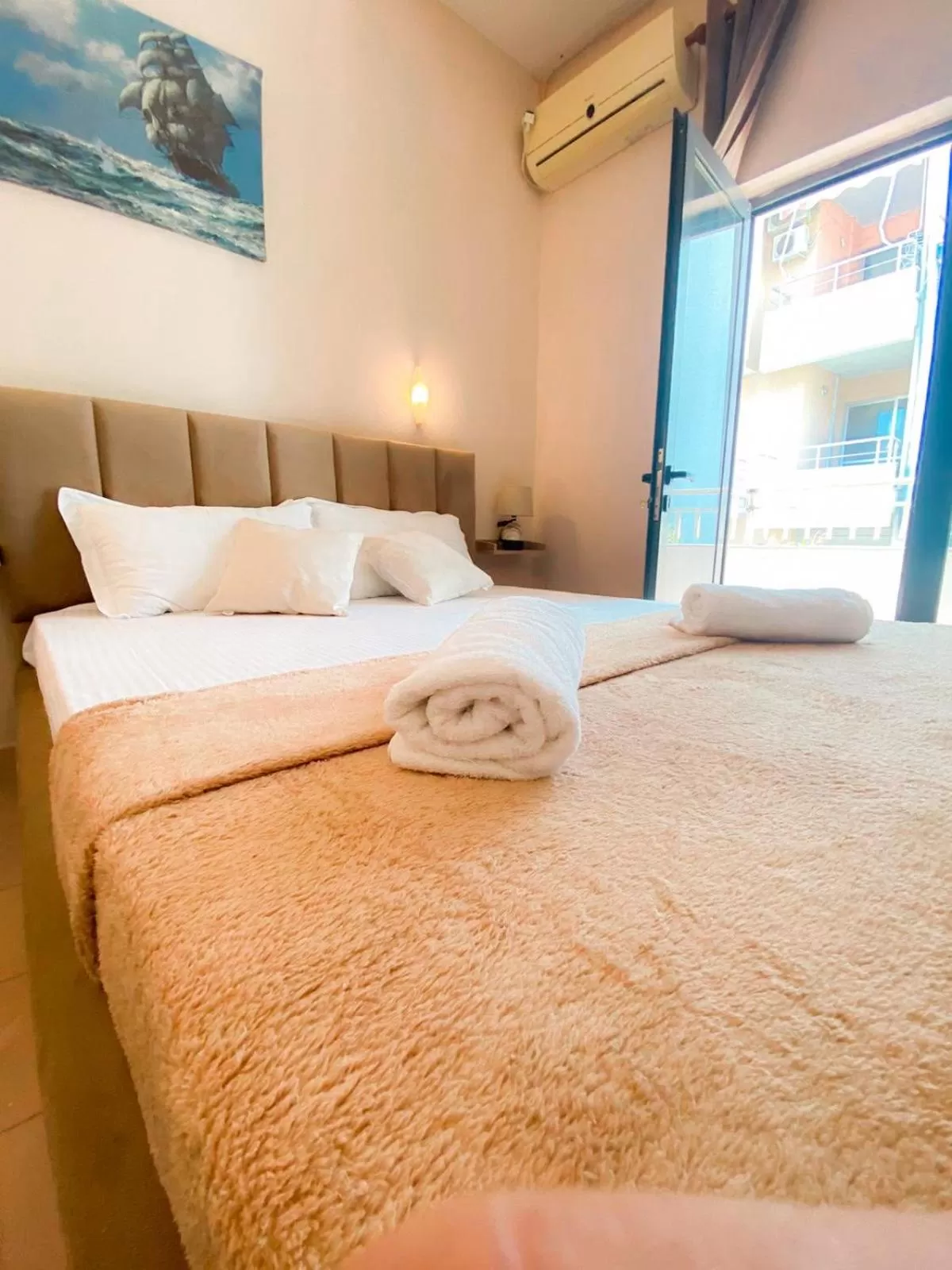 Bed in Seashell Beach Rooms