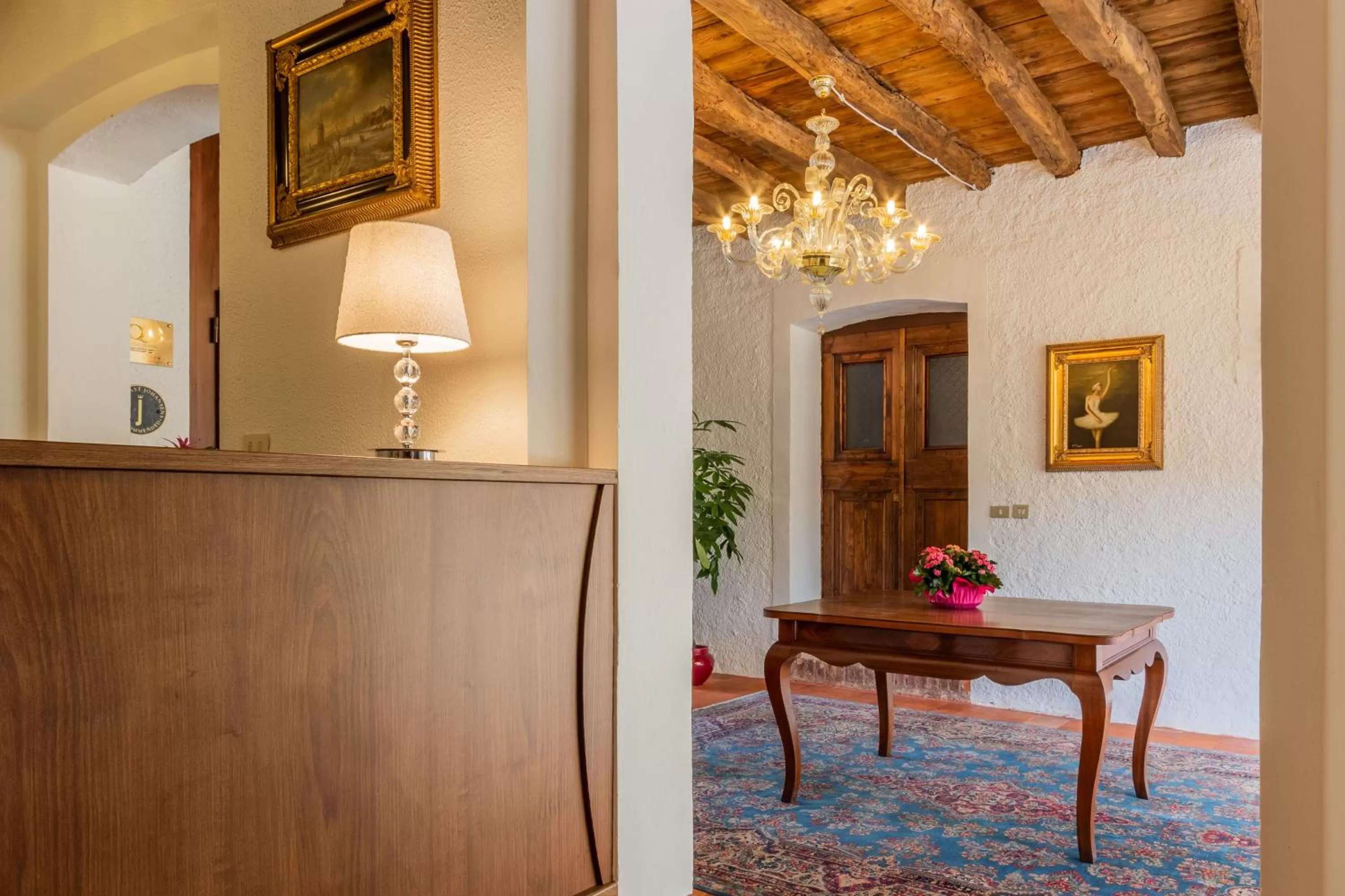 Lobby or reception in Ciasa De Gahja