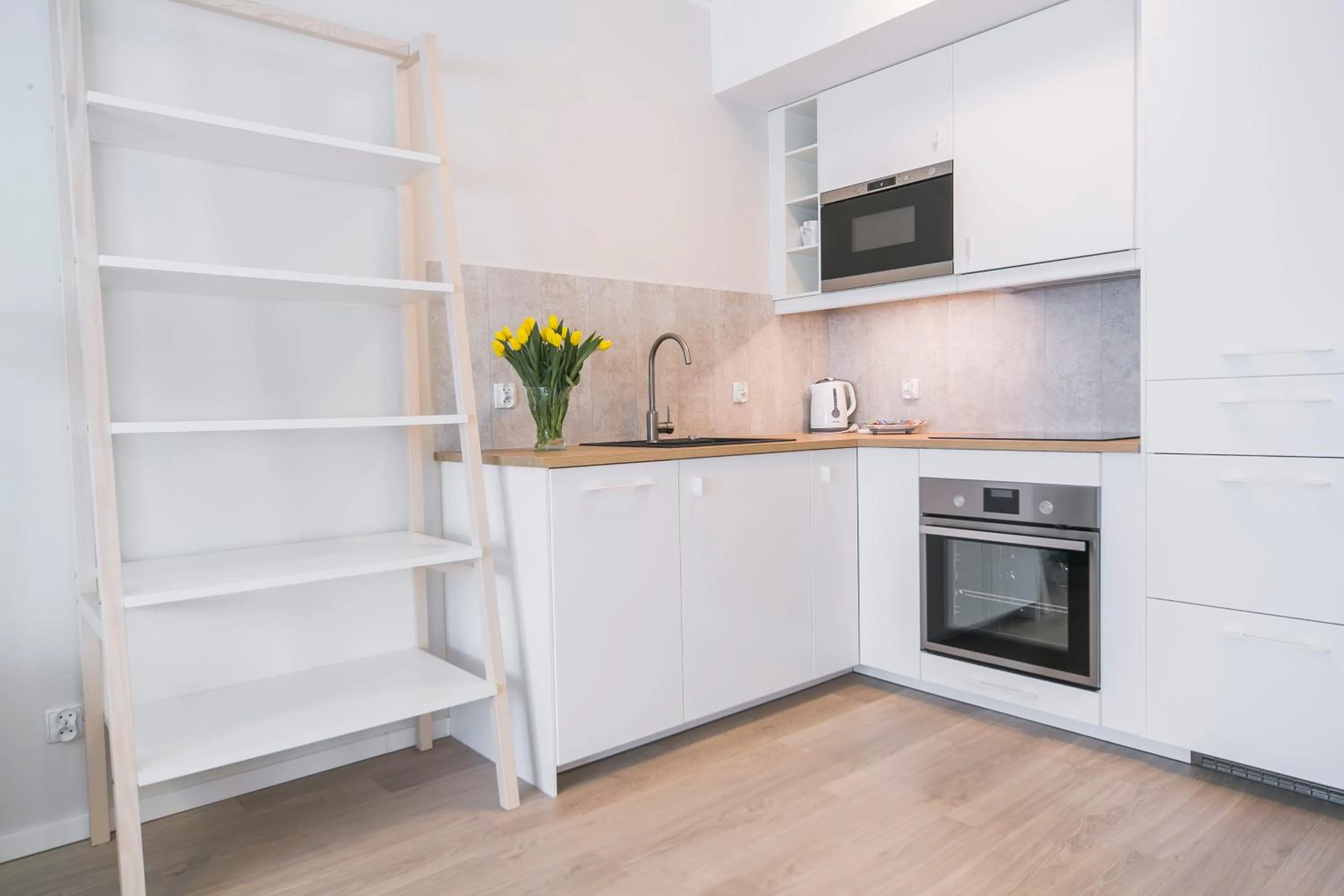 Kitchen or kitchenette in GRANO APARTMENTS Gdańsk Motława SPA & Wellness