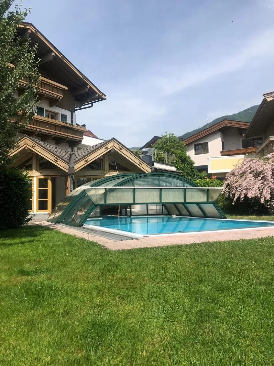 Swimming pool in Hotel in the HEART of the Alps