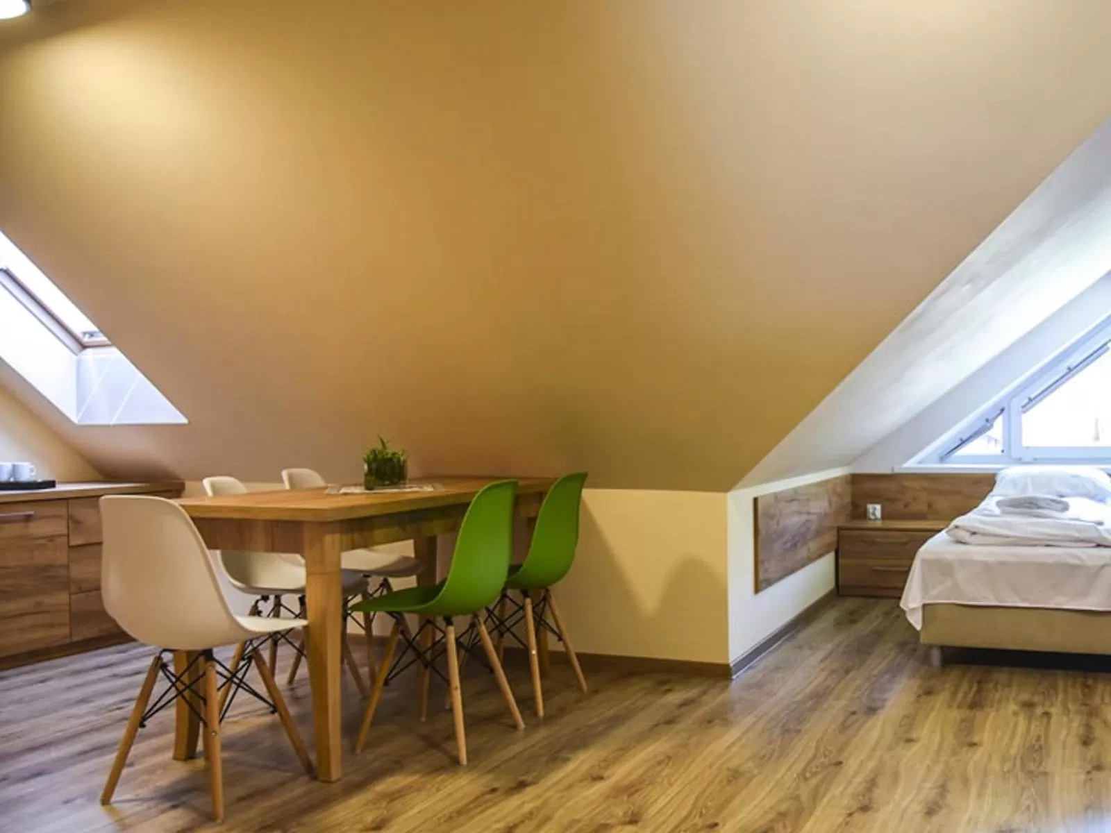 Bed, Dining Area in Willa Szczepaniakówka