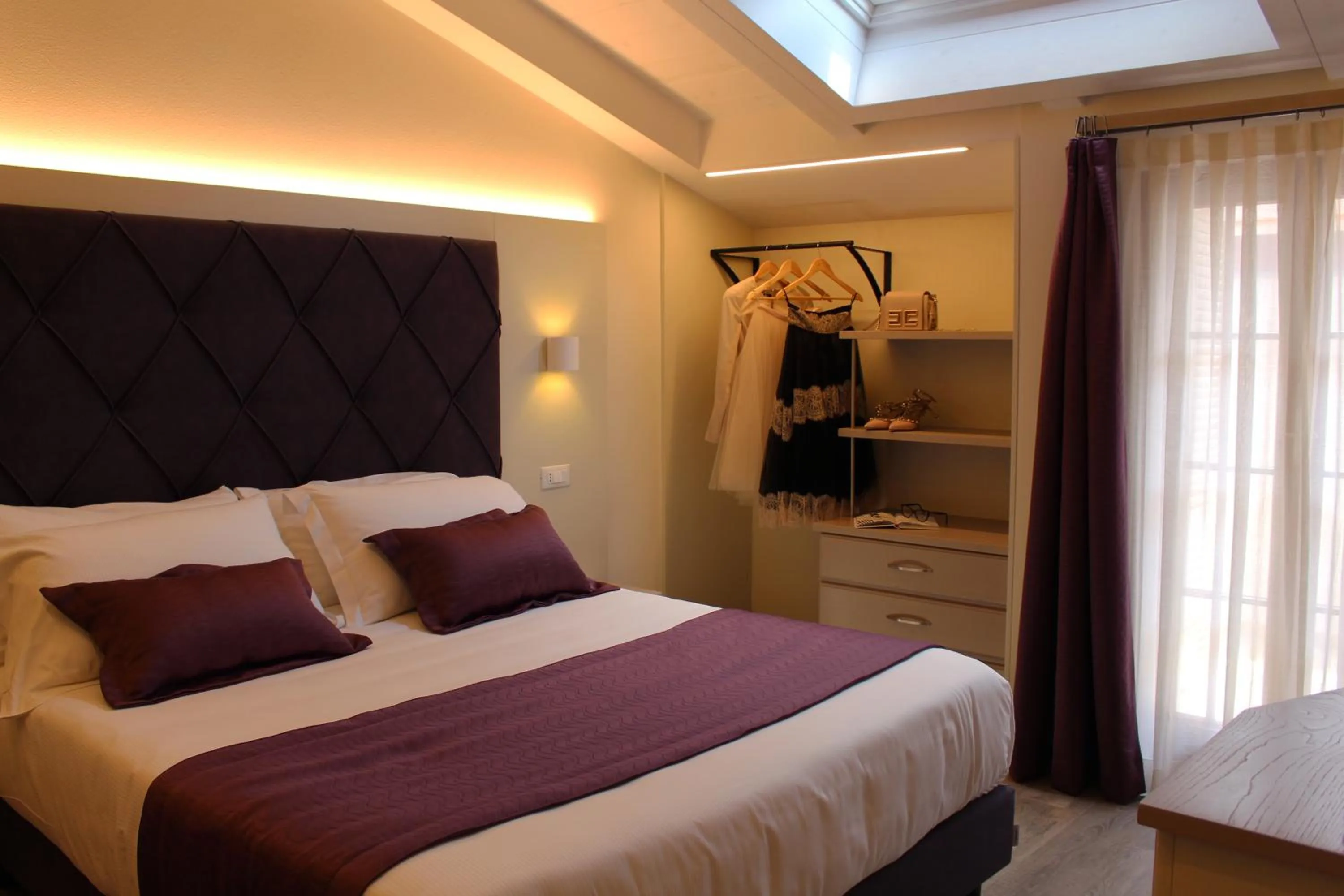 Bed in Hotel Villa Tiziana