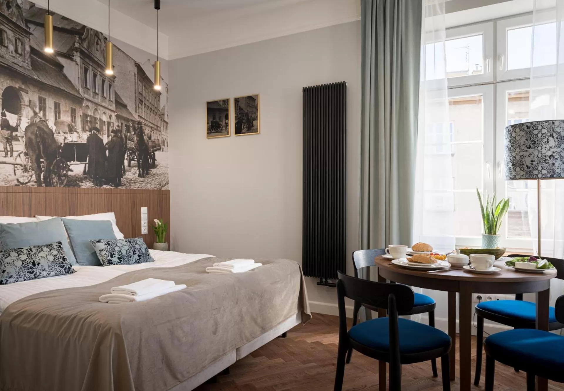 Dining area, Bed in Starowislna 77