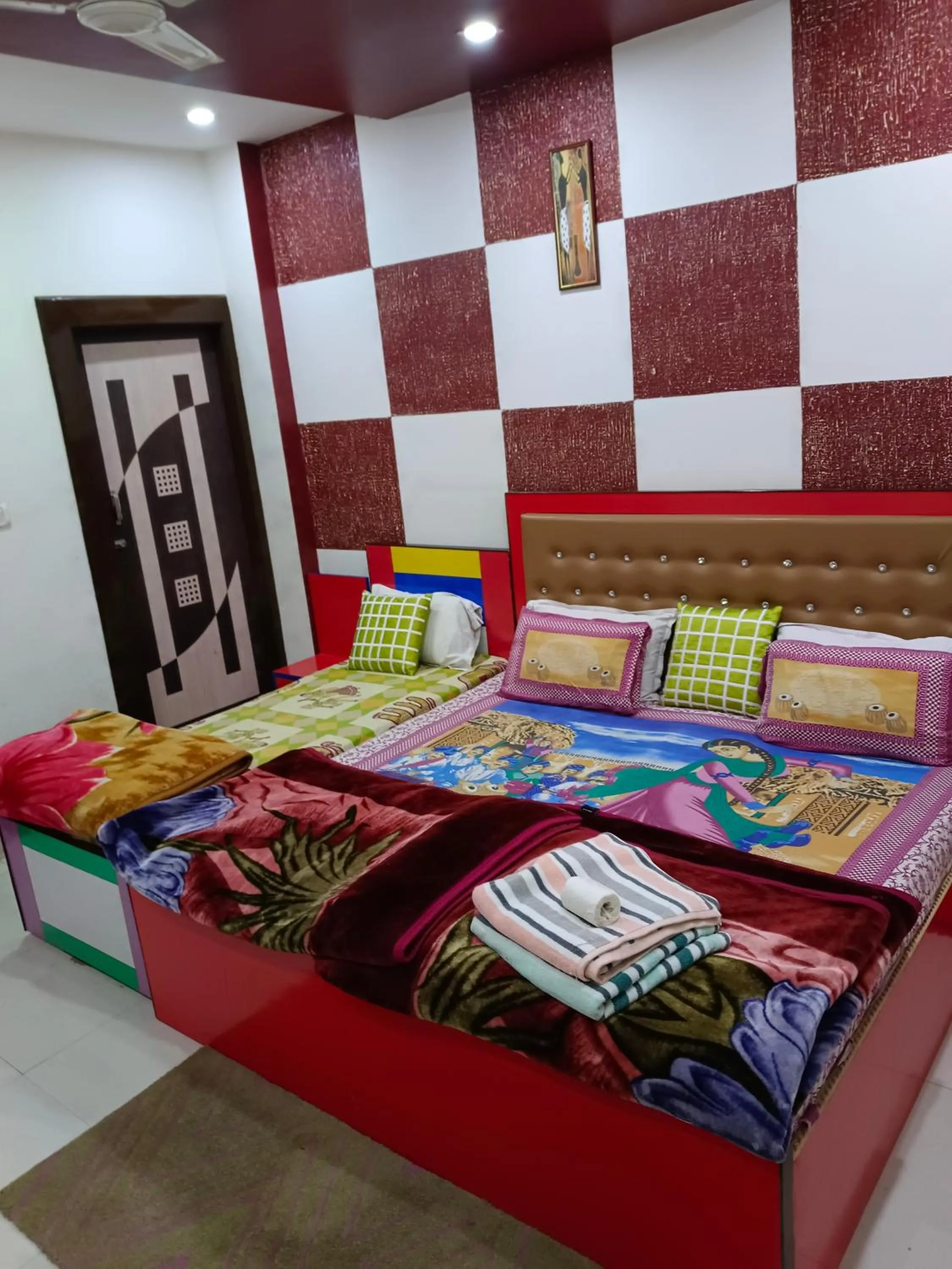 View (from property/room), Bed in Friends Home Stay - Agra