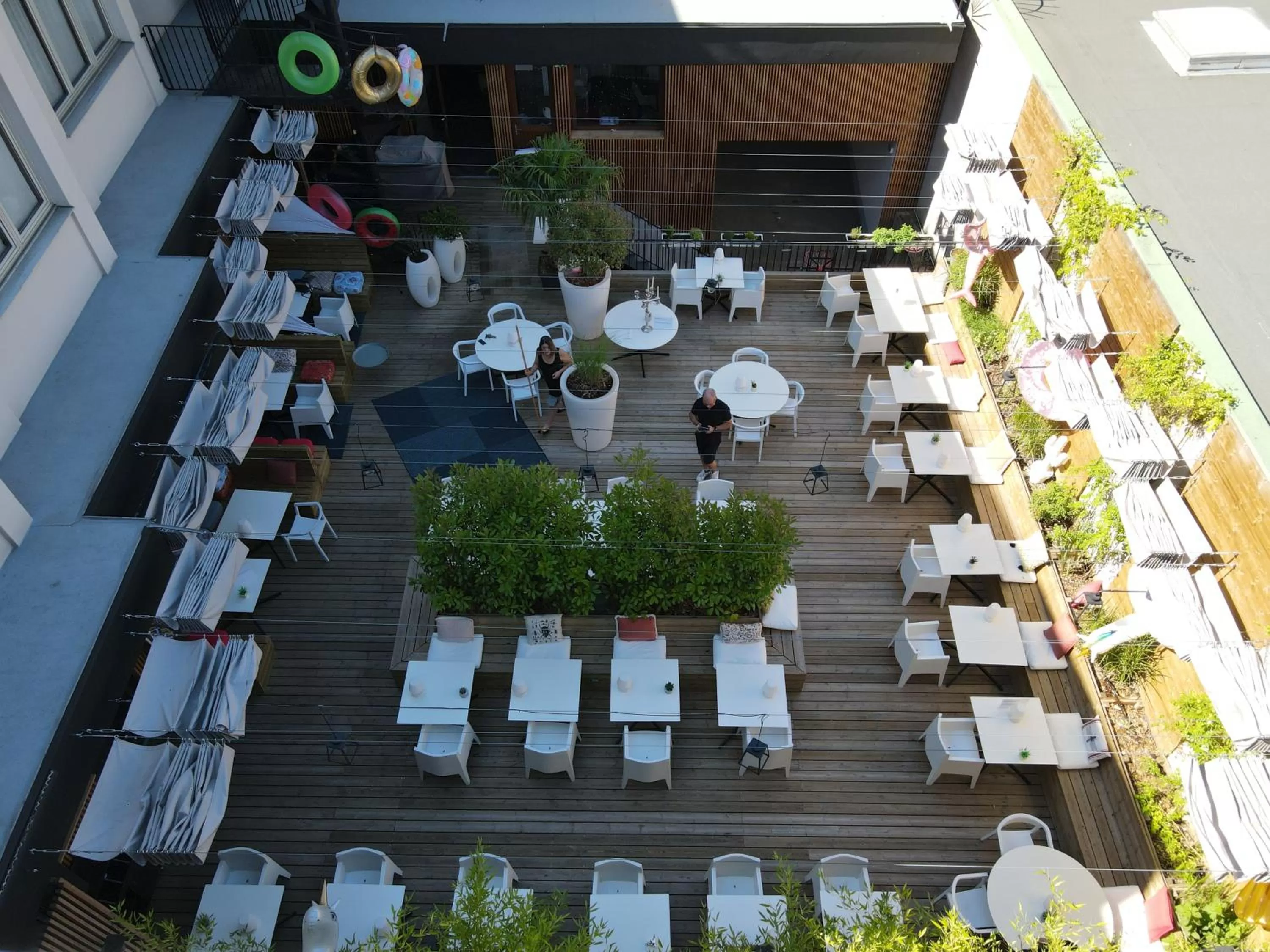 Balcony/Terrace in Hôtel Restaurant Vaillant Colmar Nord
