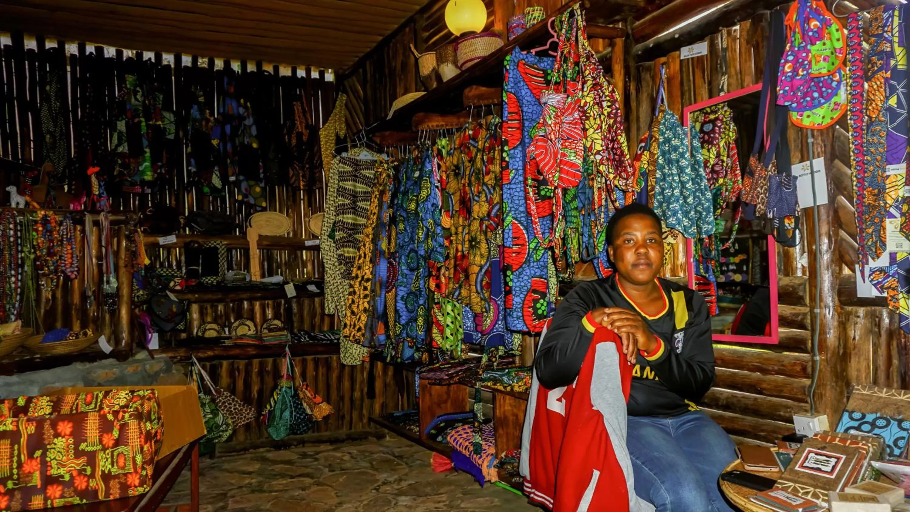On-site shops in Bunyonyi Overland Resort