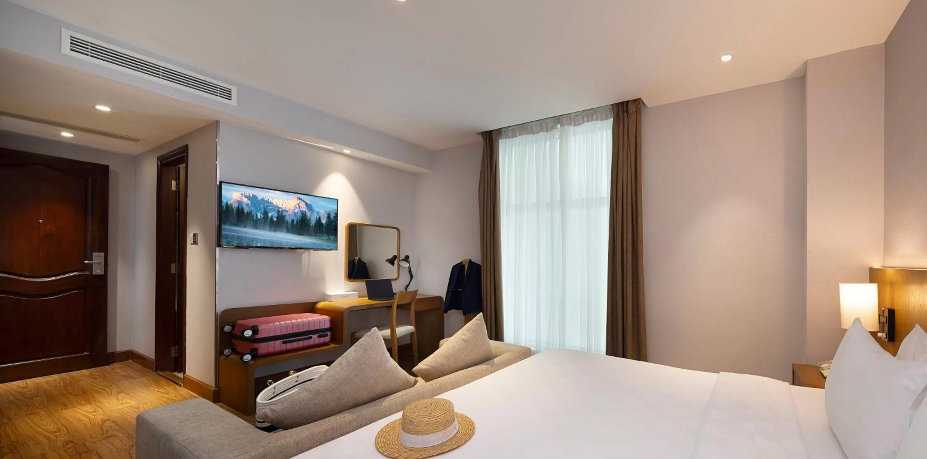 View (from property/room), Bed in Harmony Saigon Hotel & Spa