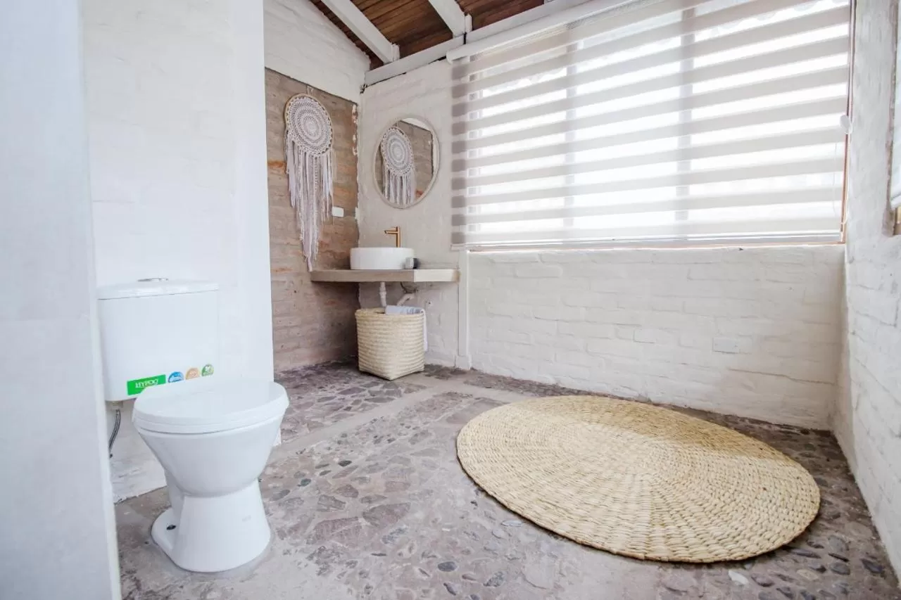 Bathroom in Rústic Hotel Quinta La Aurora