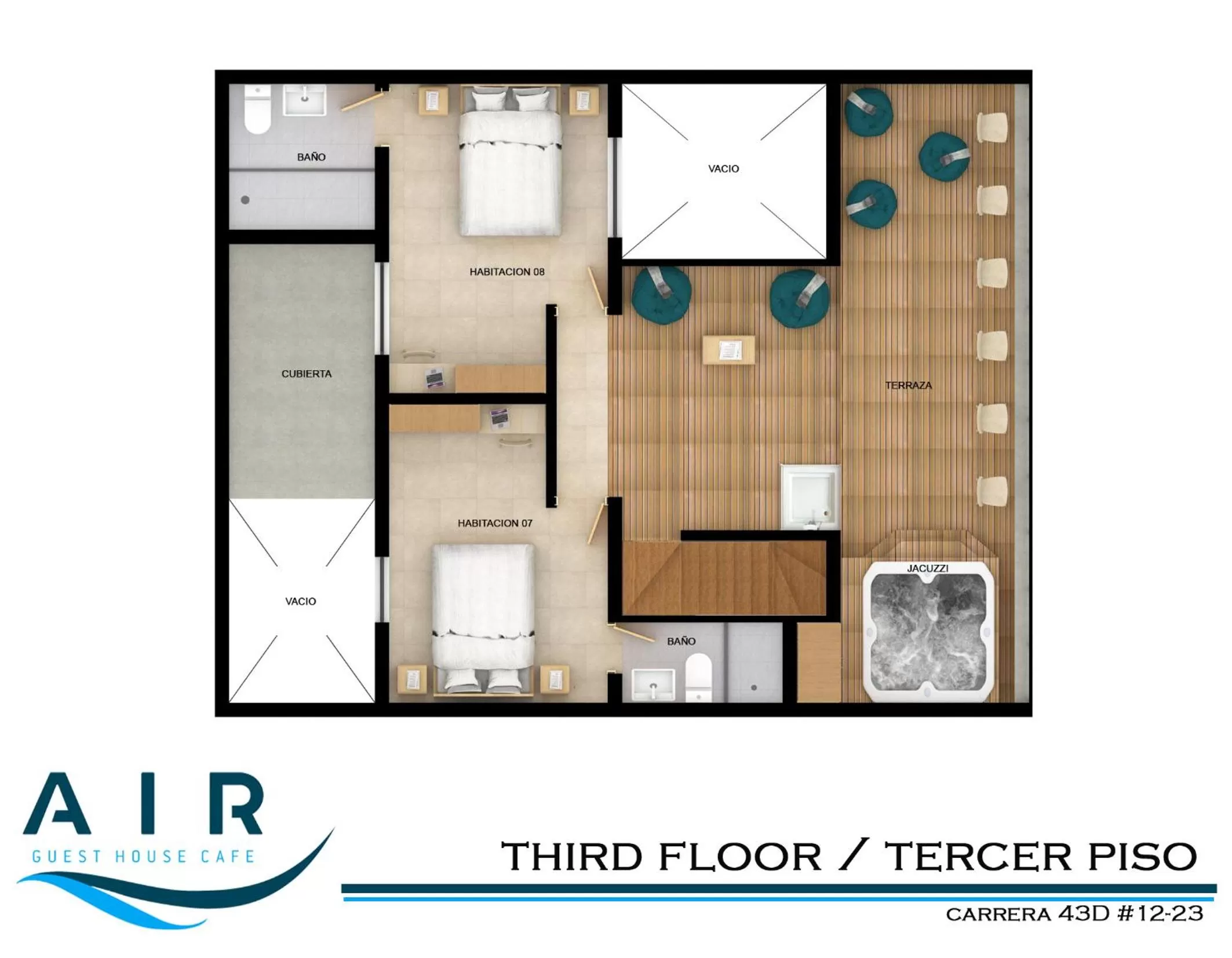 Floor Plan in Air Guest House