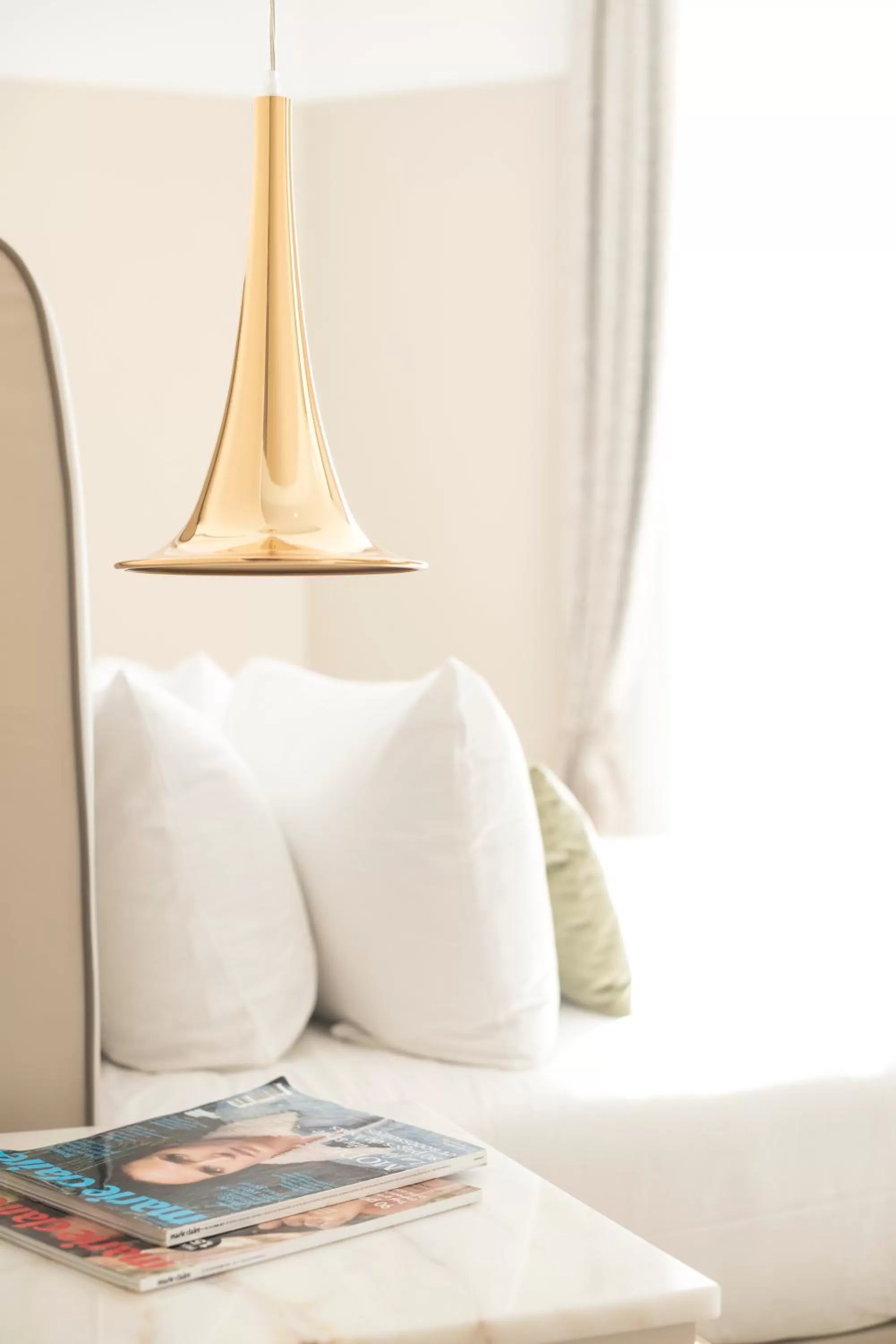 Bed in Boscolo Lyon Hotel & Spa