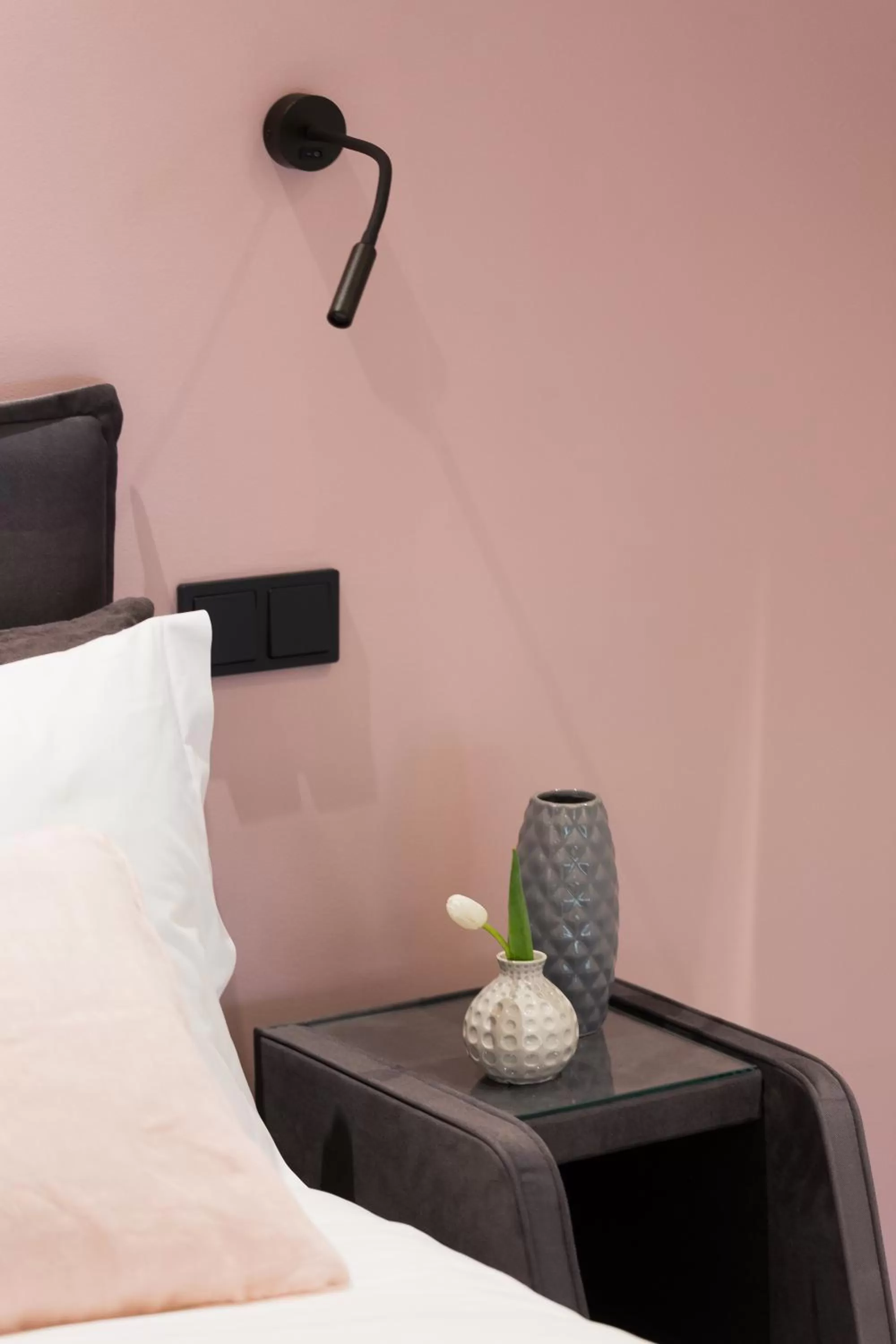 Decorative detail, Bed in Athenian Central Apartments