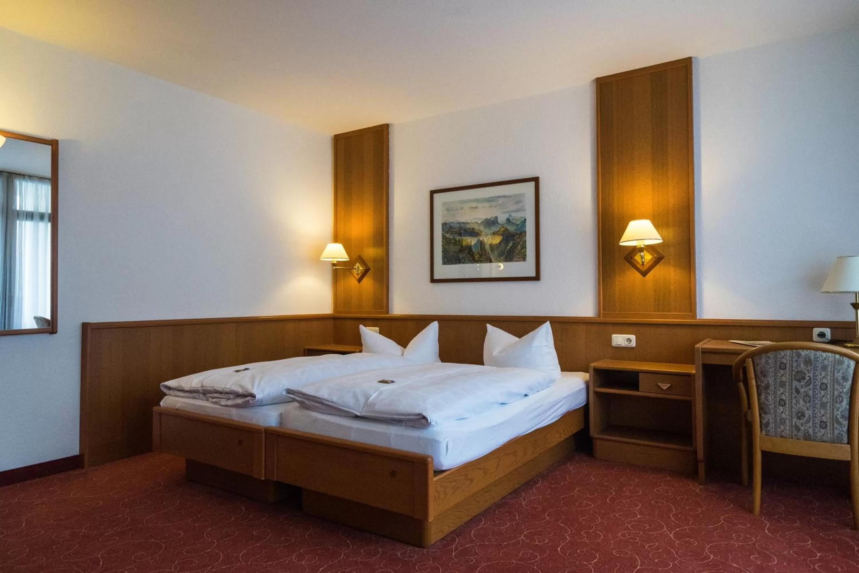 Photo of the whole room, Bed in Hotel Zur Post