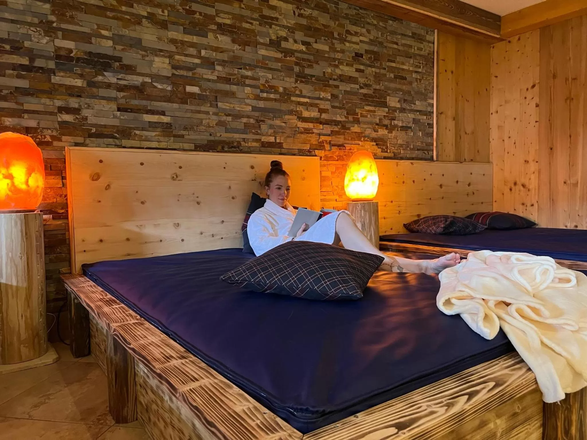 Spa and wellness centre/facilities, Bed in Vitalhotel Gosau