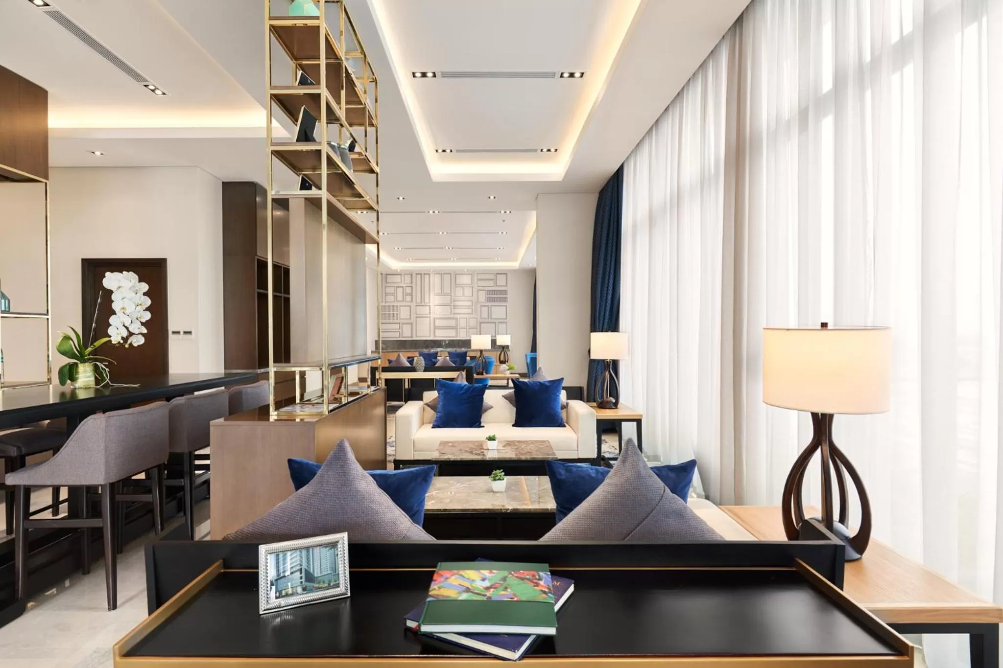 Communal lounge/ TV room in Oakwood Residence Saigon