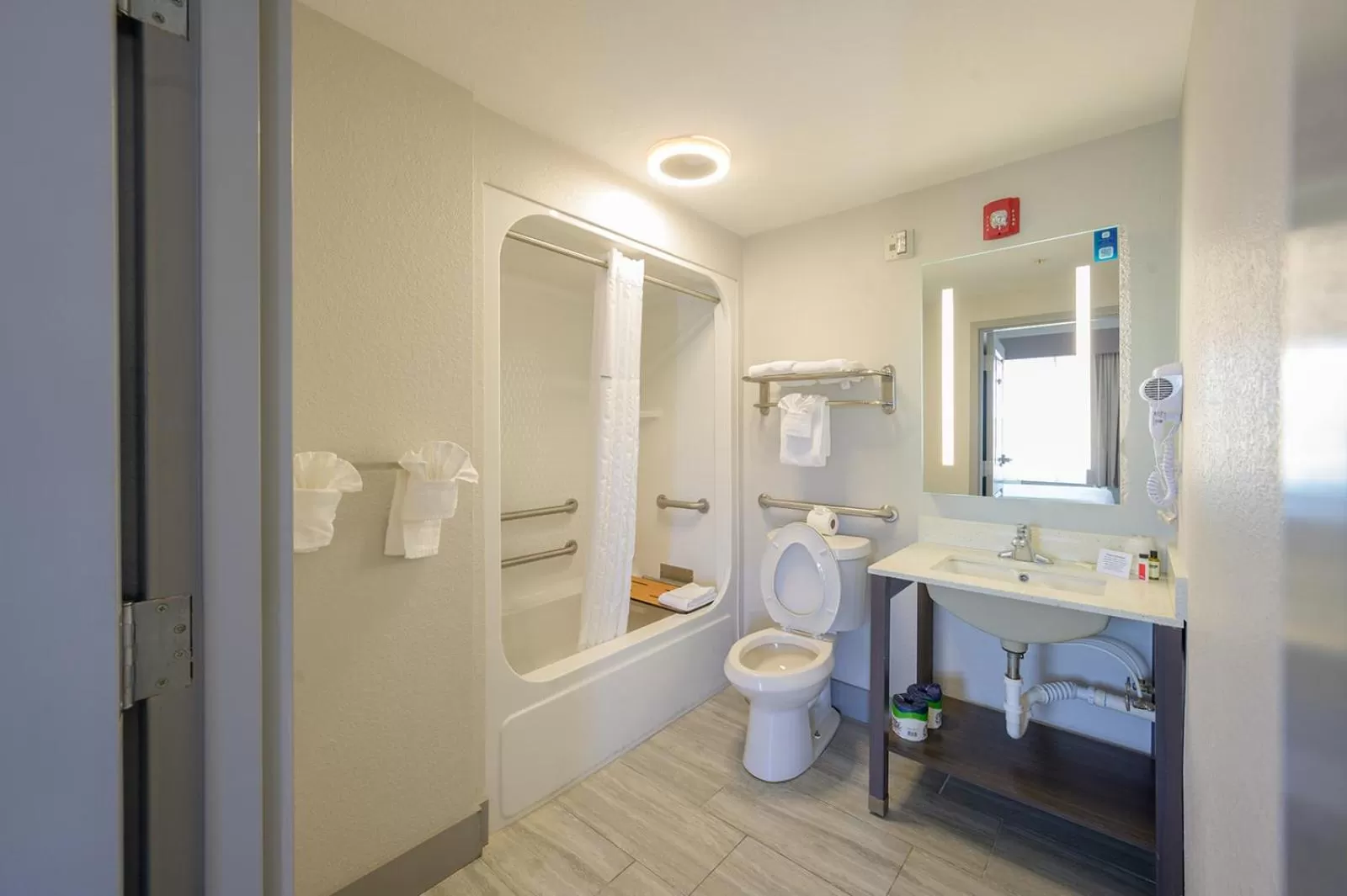Bathroom in Hawthorn Extended Stay by Wyndham Panama City Beach