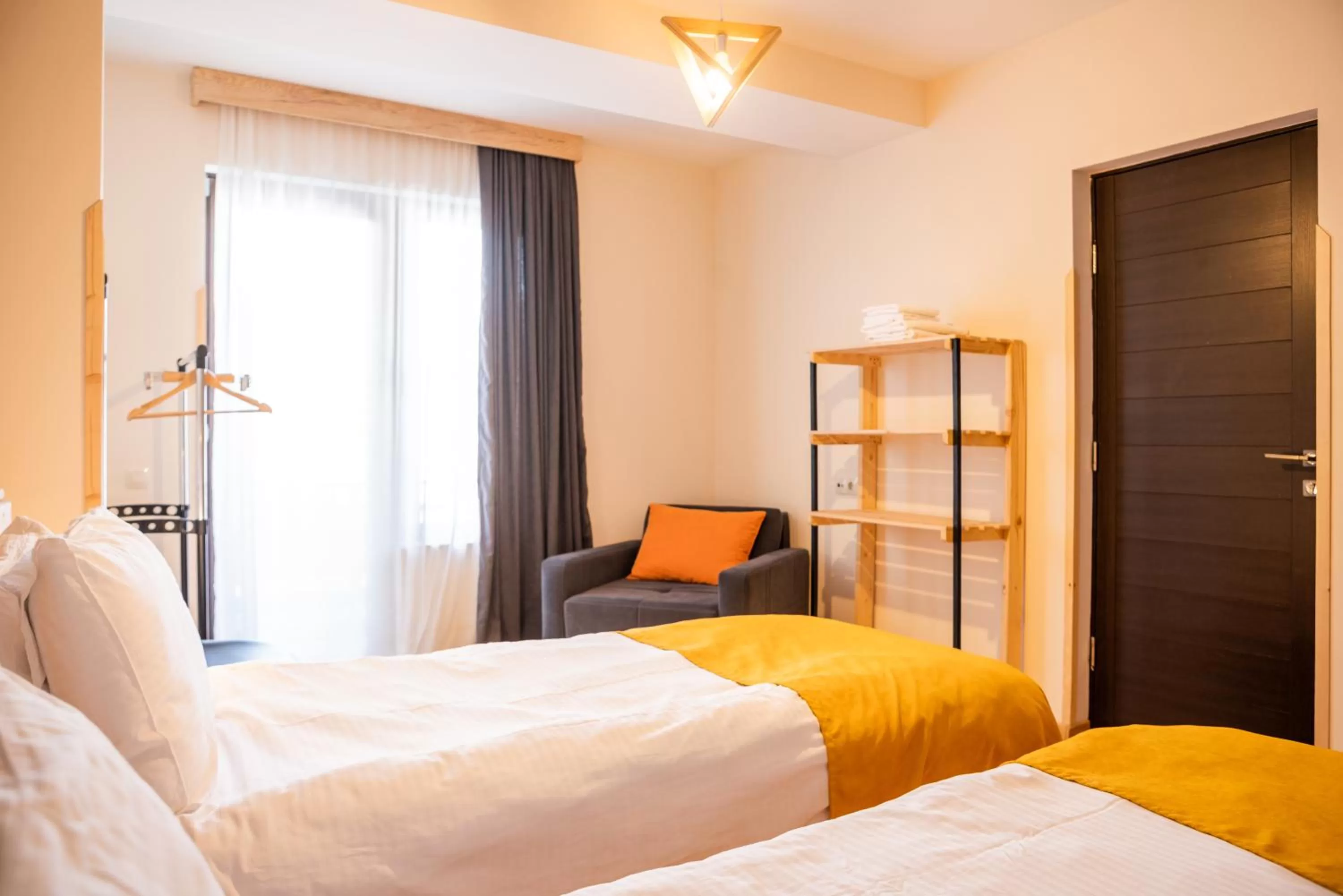 Bed in Hotel Old House Mestia