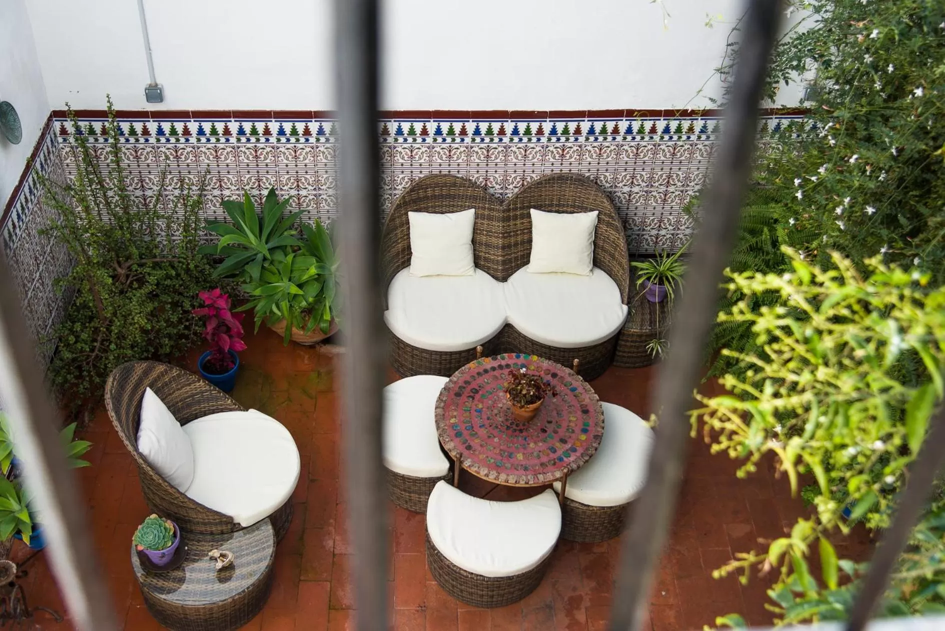 Patio in Backpacker Al-Katre