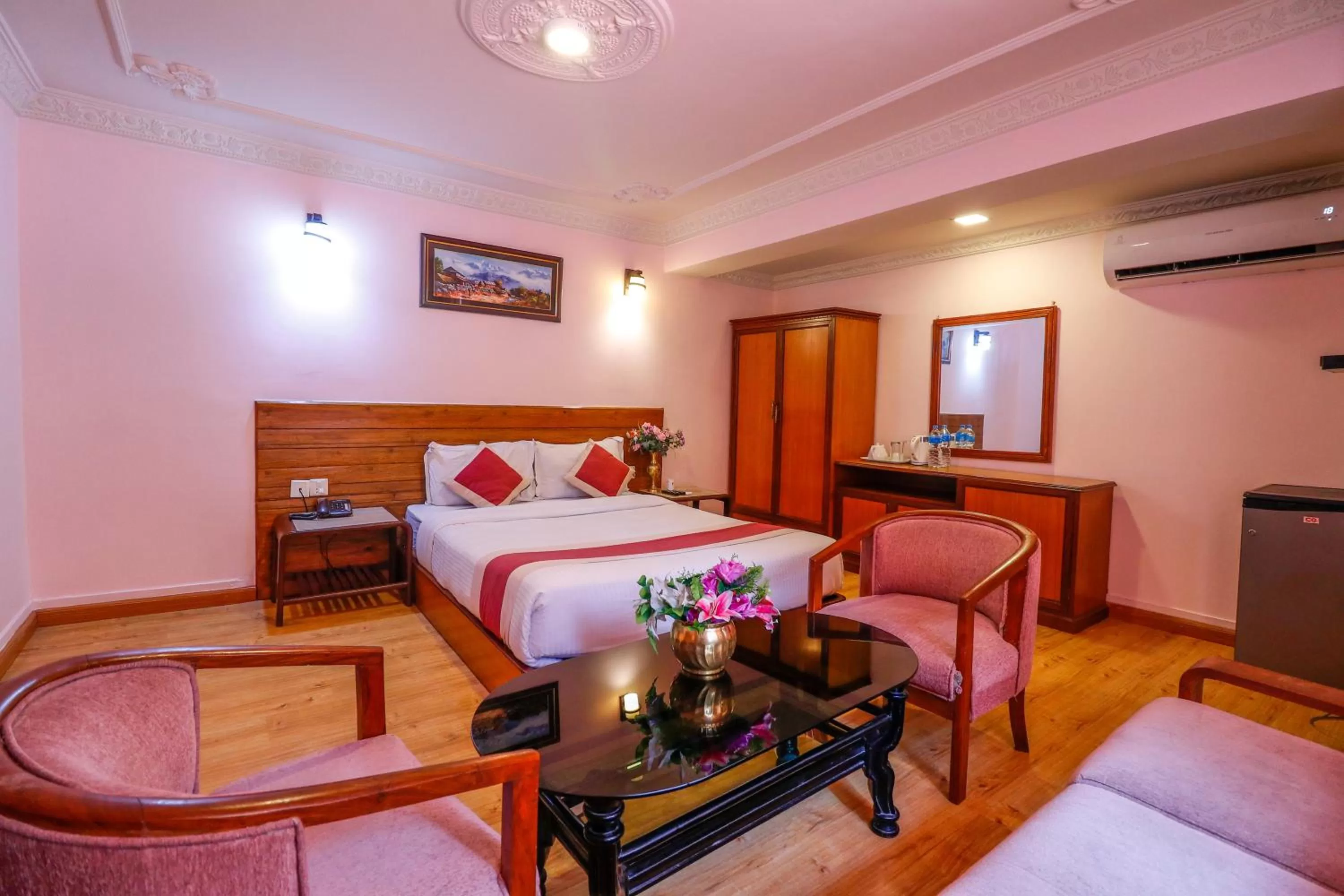 Seating area, Bed in Hotel Blue Horizon