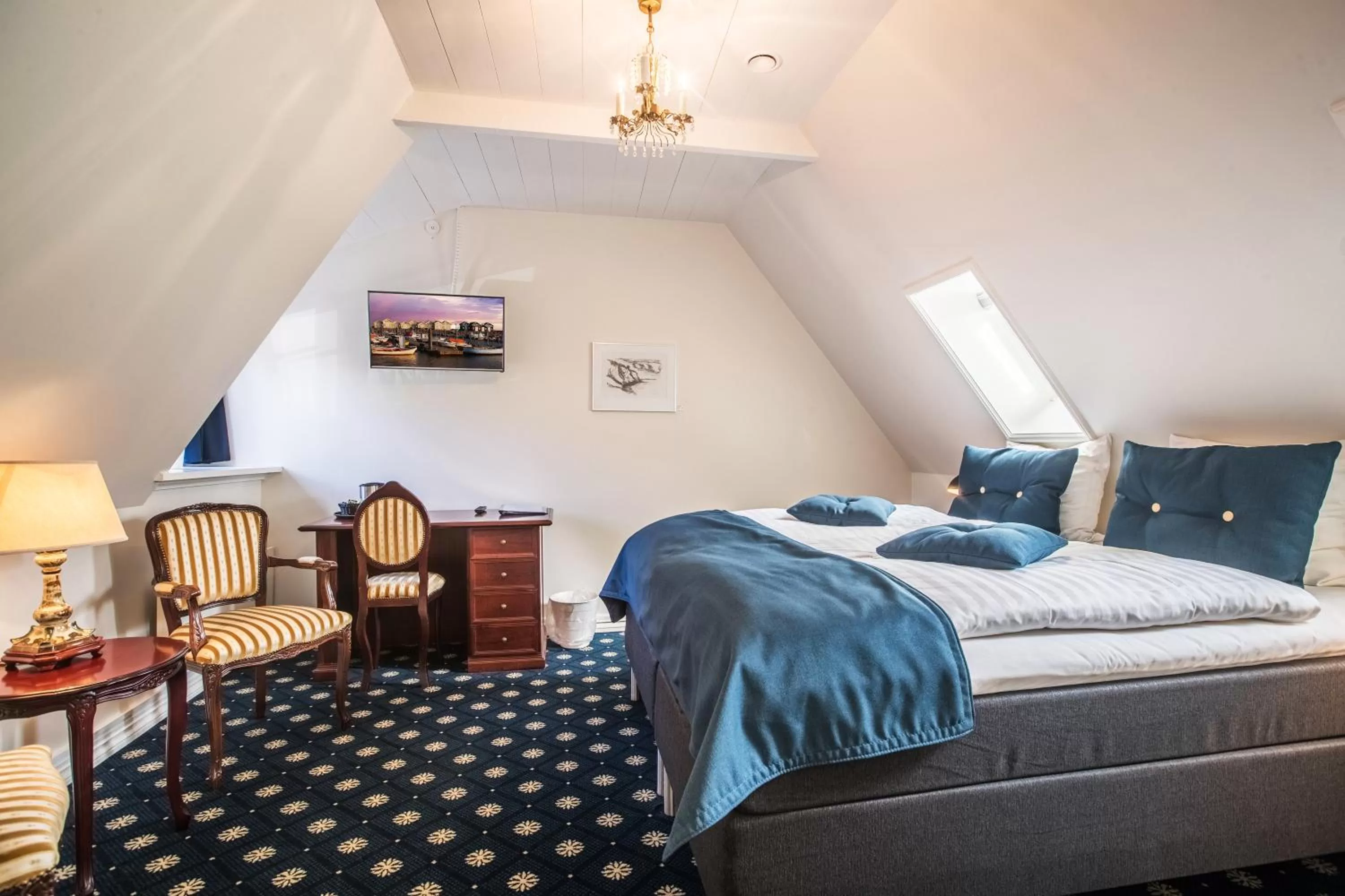 Bed in Hotel Postgaarden i Mariager