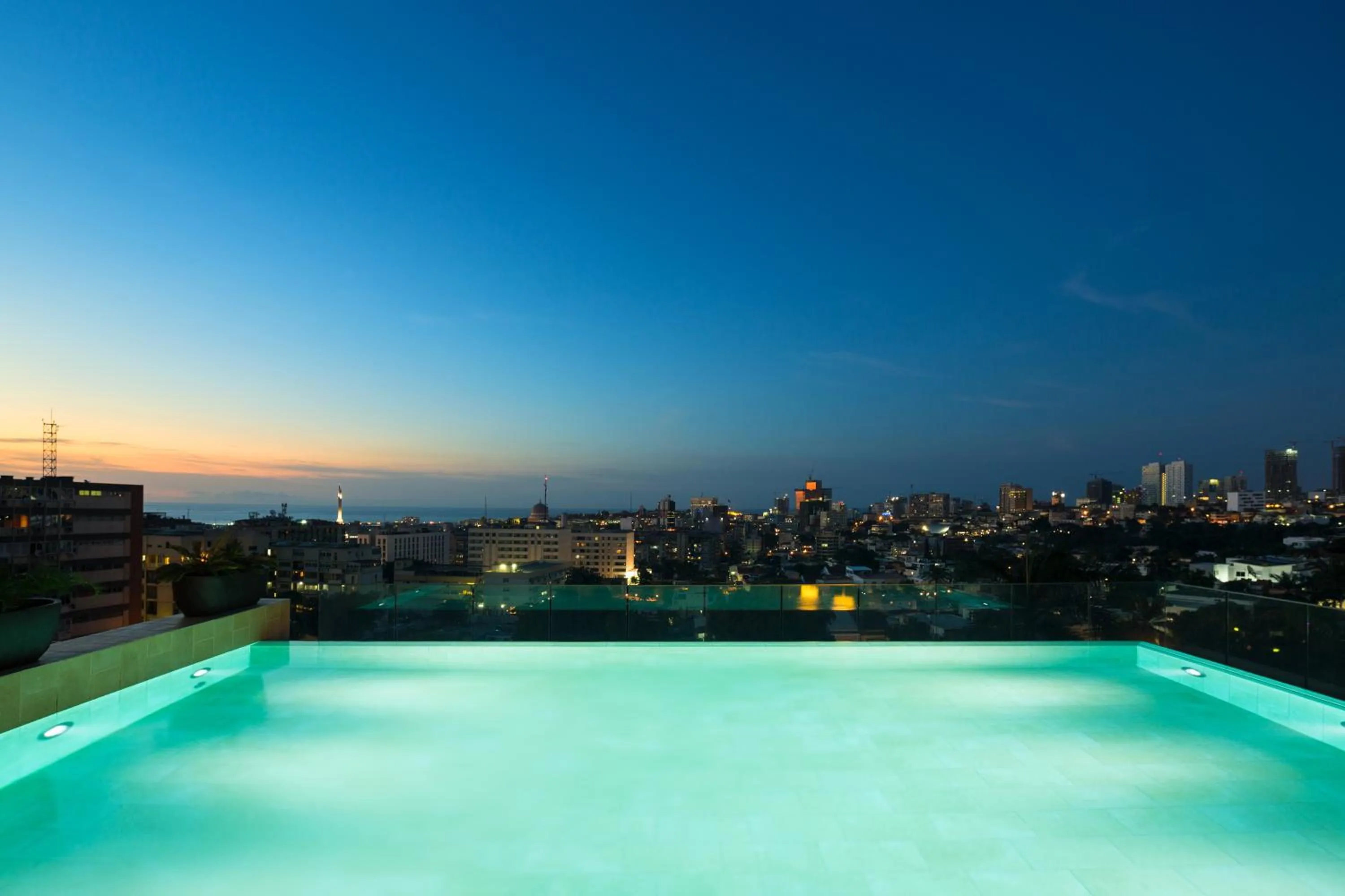 Pool view in Hotel Alvalade