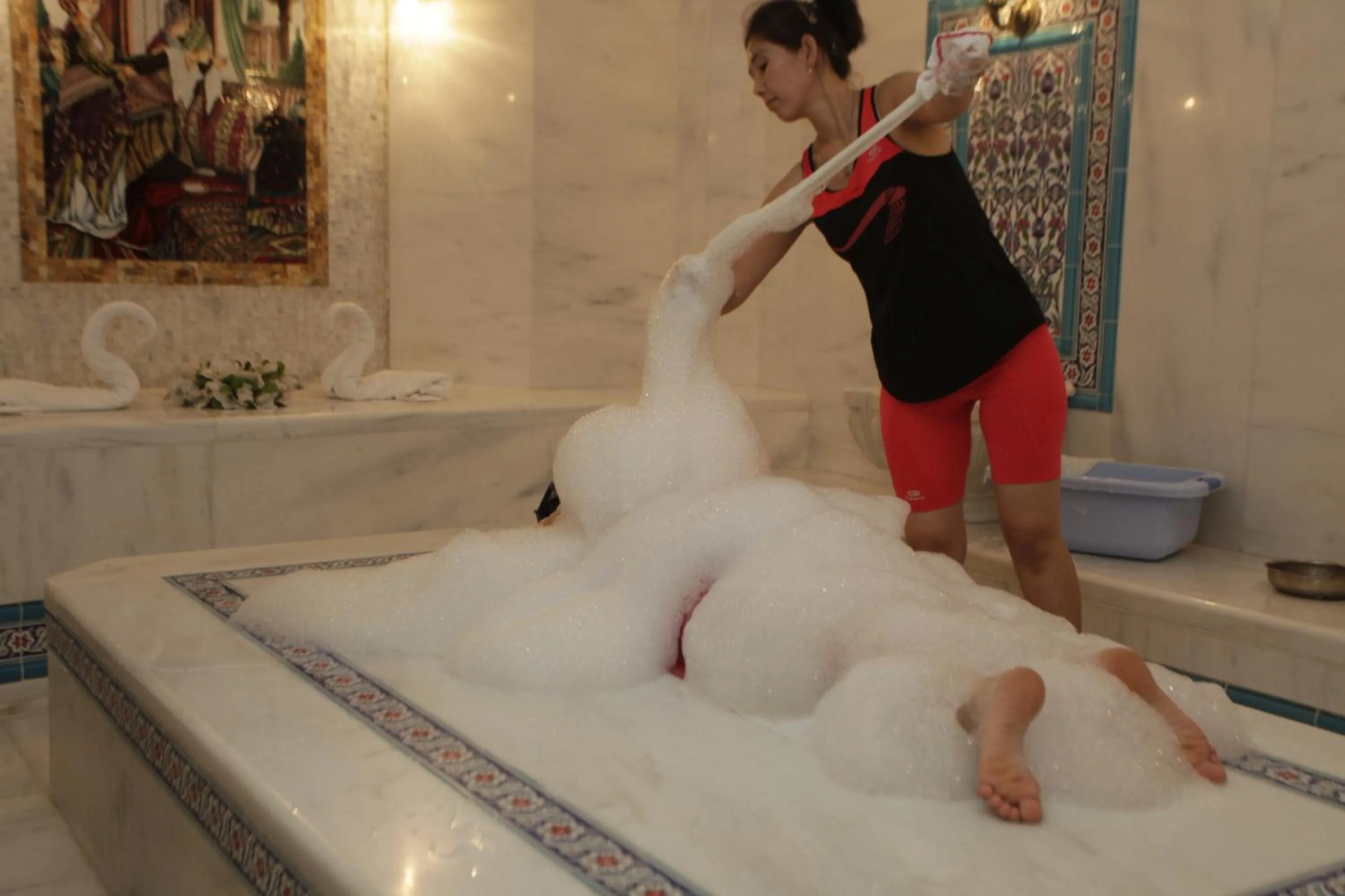 Sauna in Marmaray Hotel