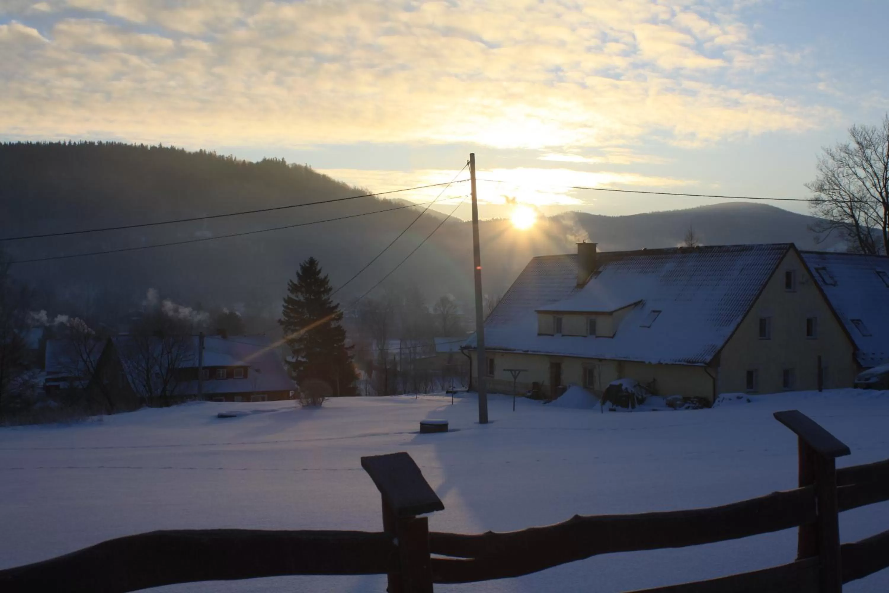 Natural landscape, Winter in Dom na Klonowym Wzgórzu