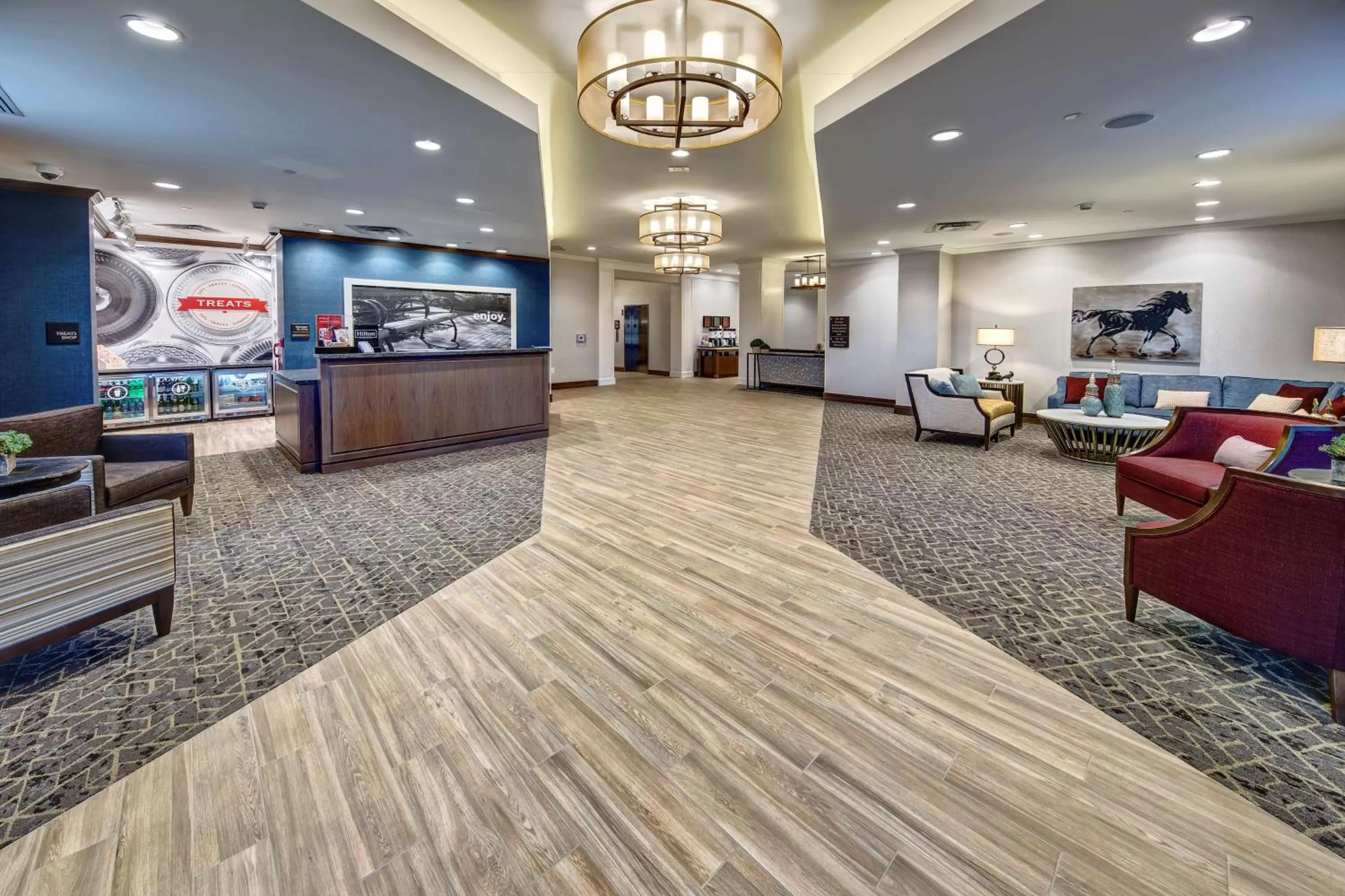 Lobby or reception in Hampton Inn & Suites Franklin Berry Farms, Tn