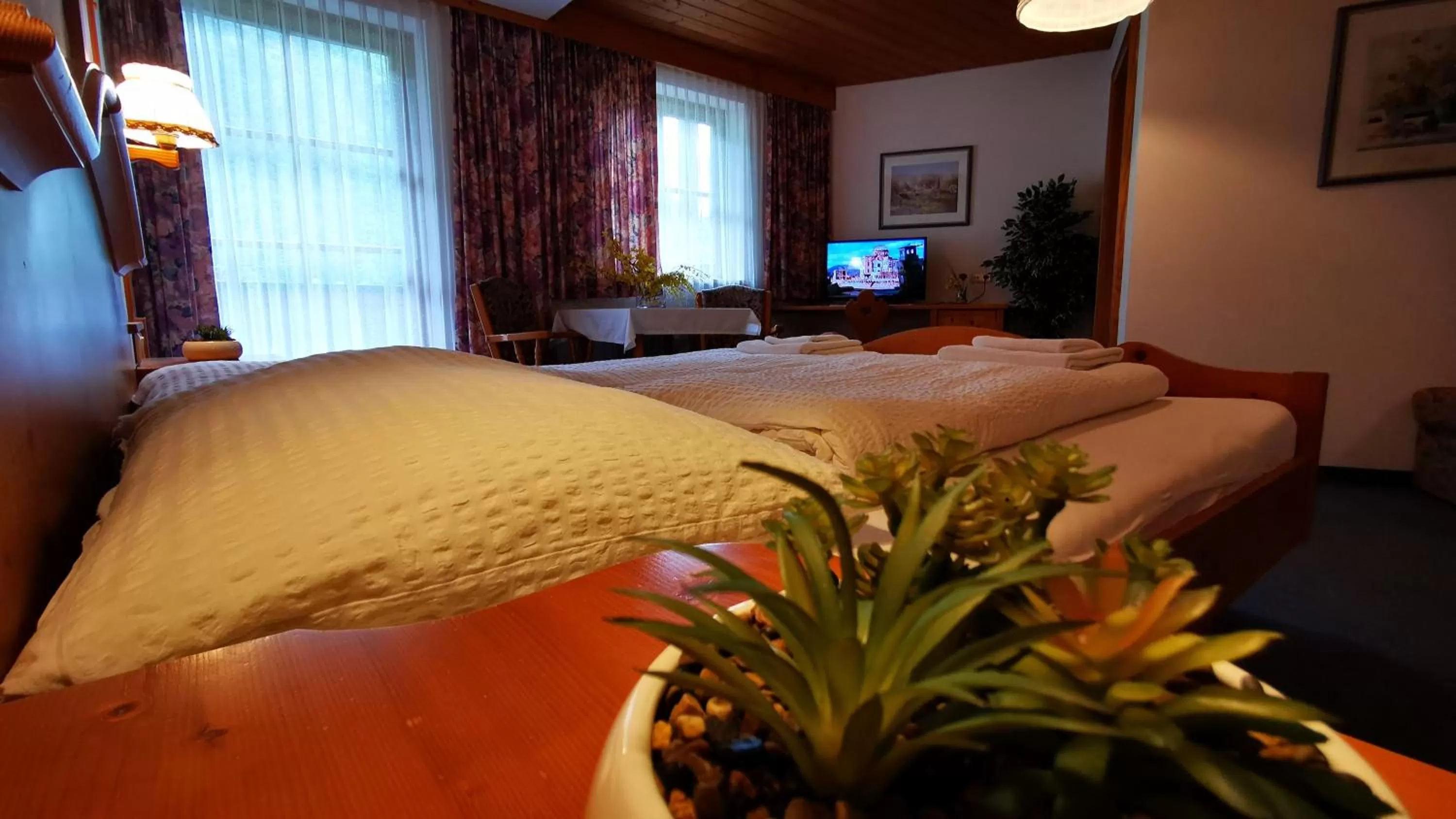 Bed in Gasthof Geronimo