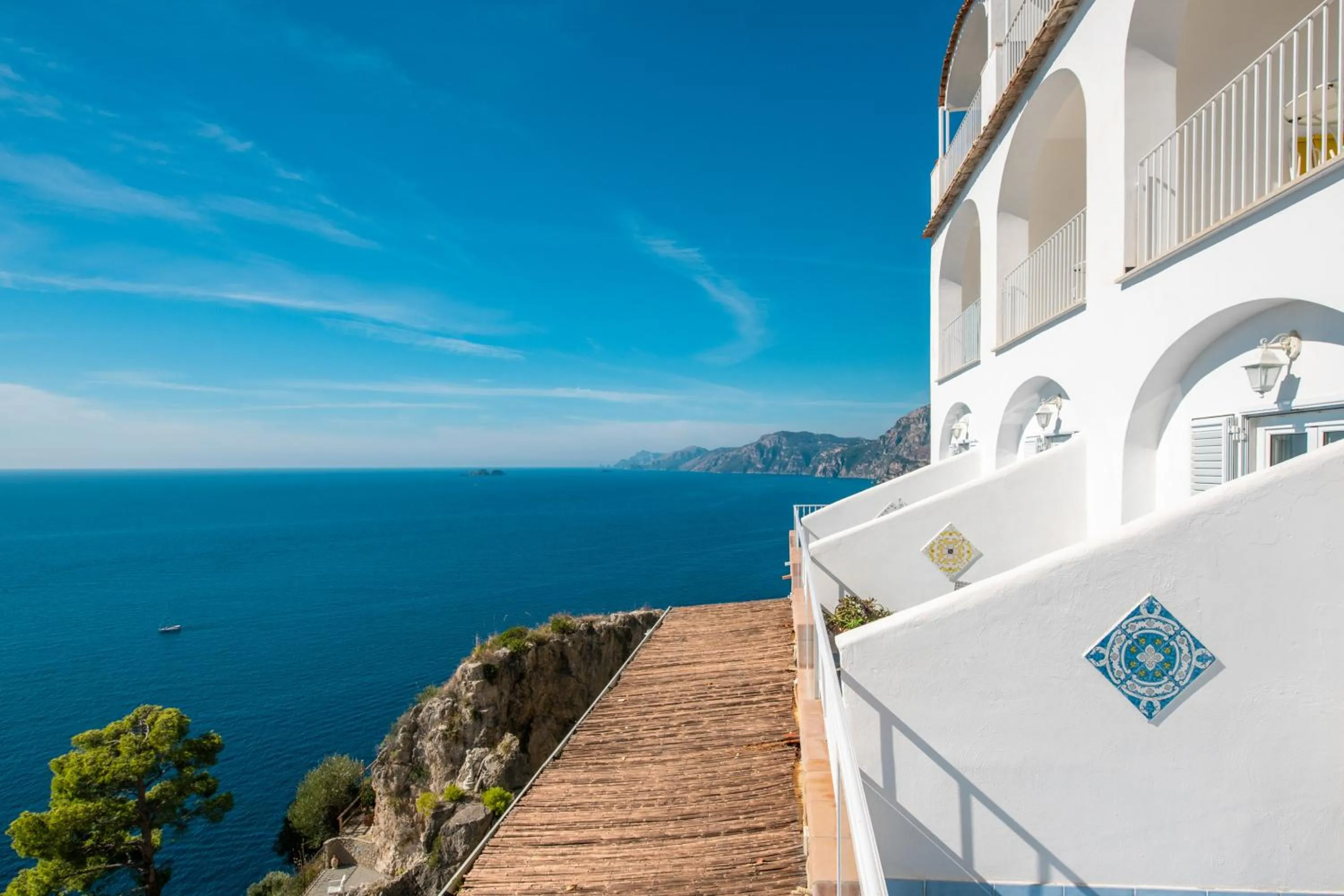 Balcony/Terrace in Grand Hotel Tritone
