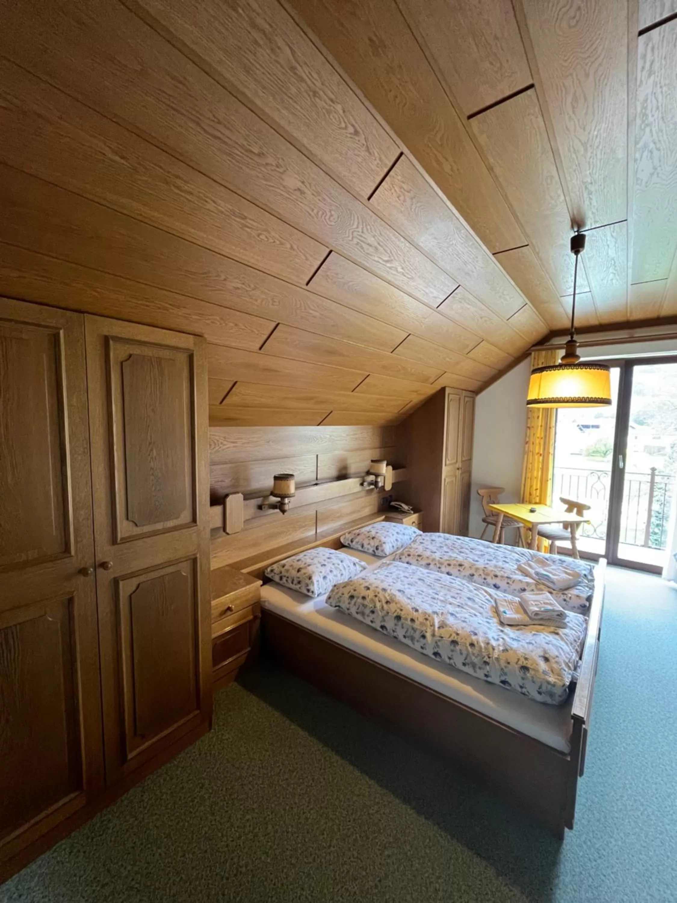 Bed in Pension Sommerauer