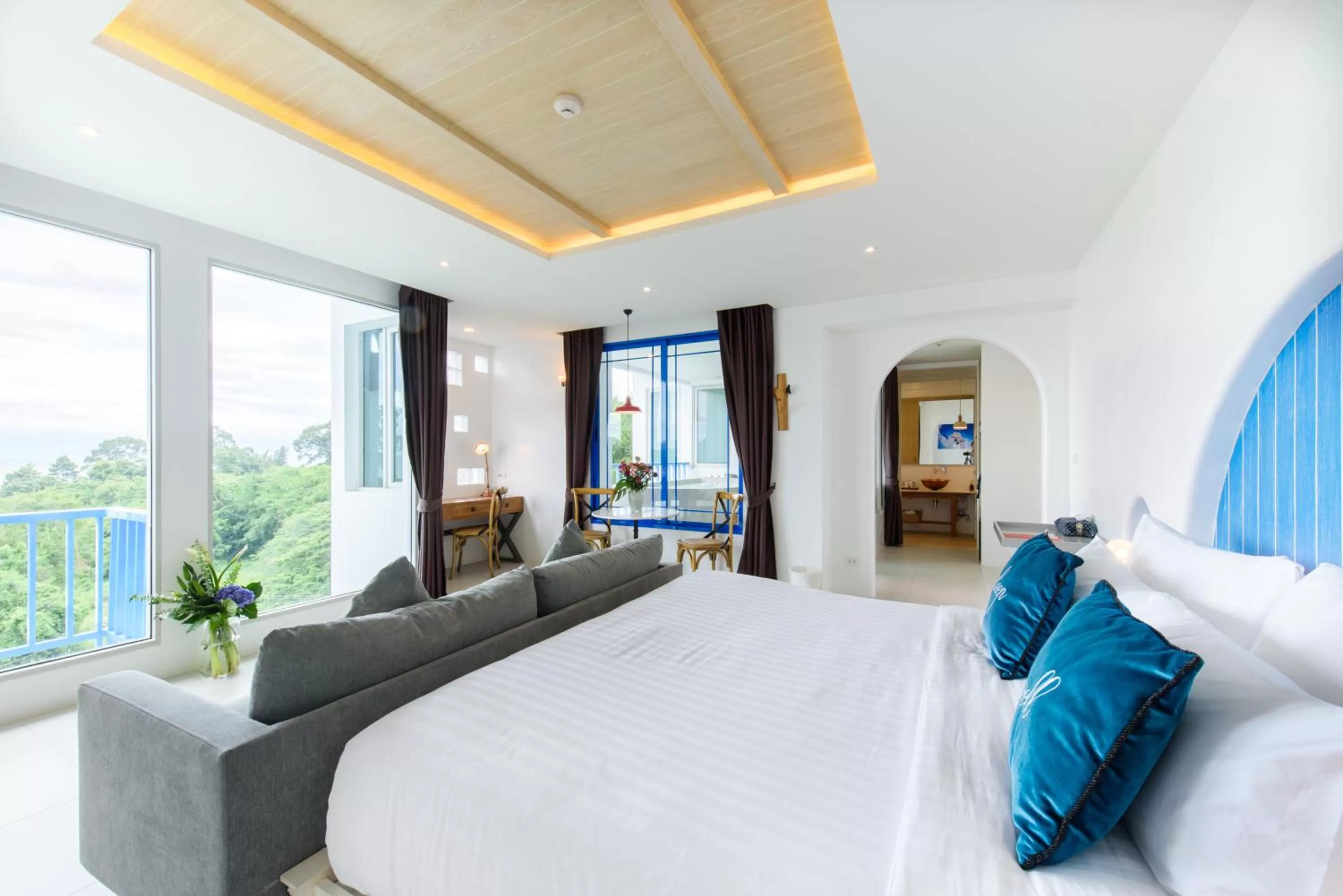 Dining area, Bed in Costa Village Bangsaray